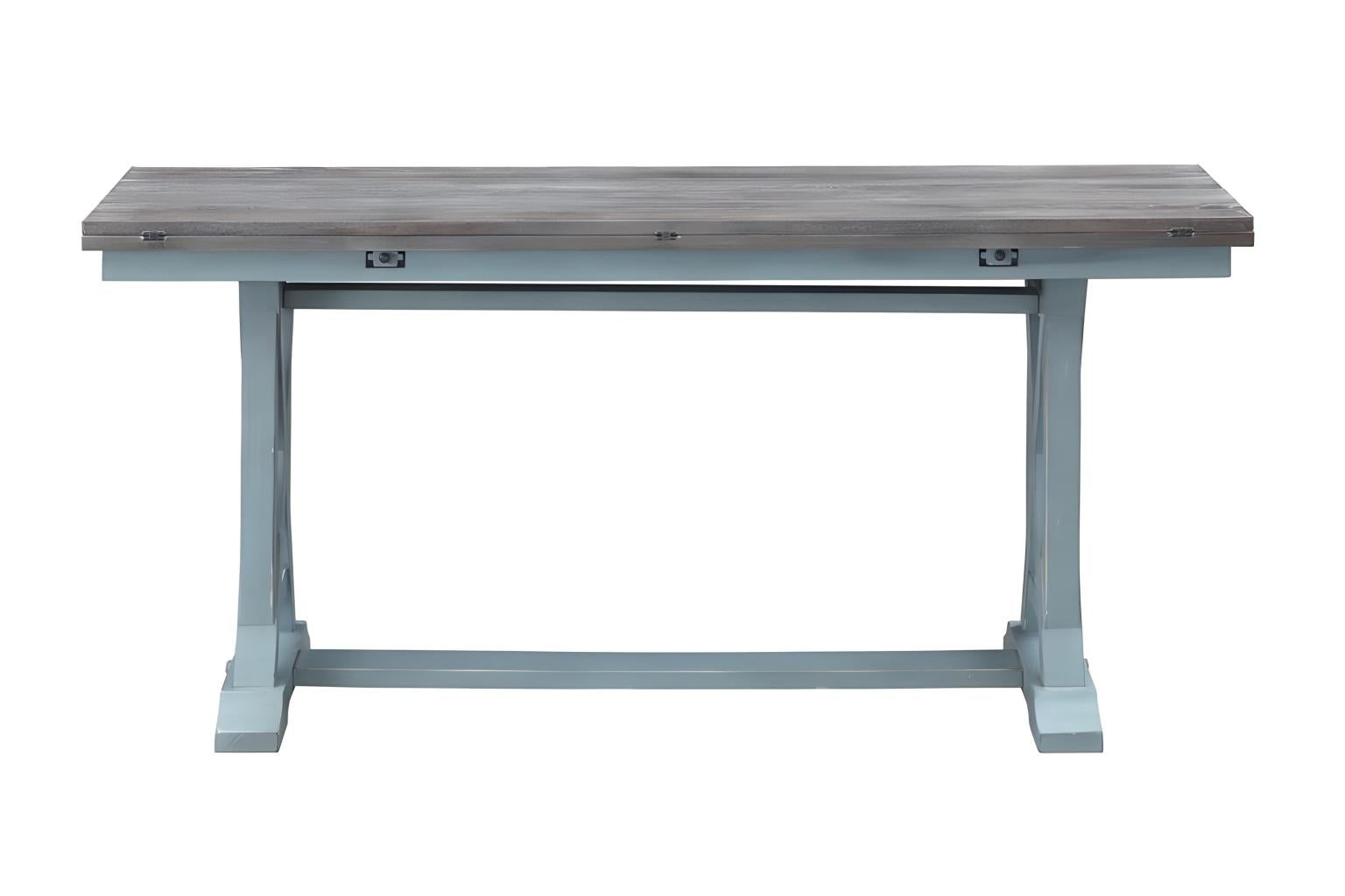Bar Harbor Console Table (Flip-Top) (Aqua Blue)
