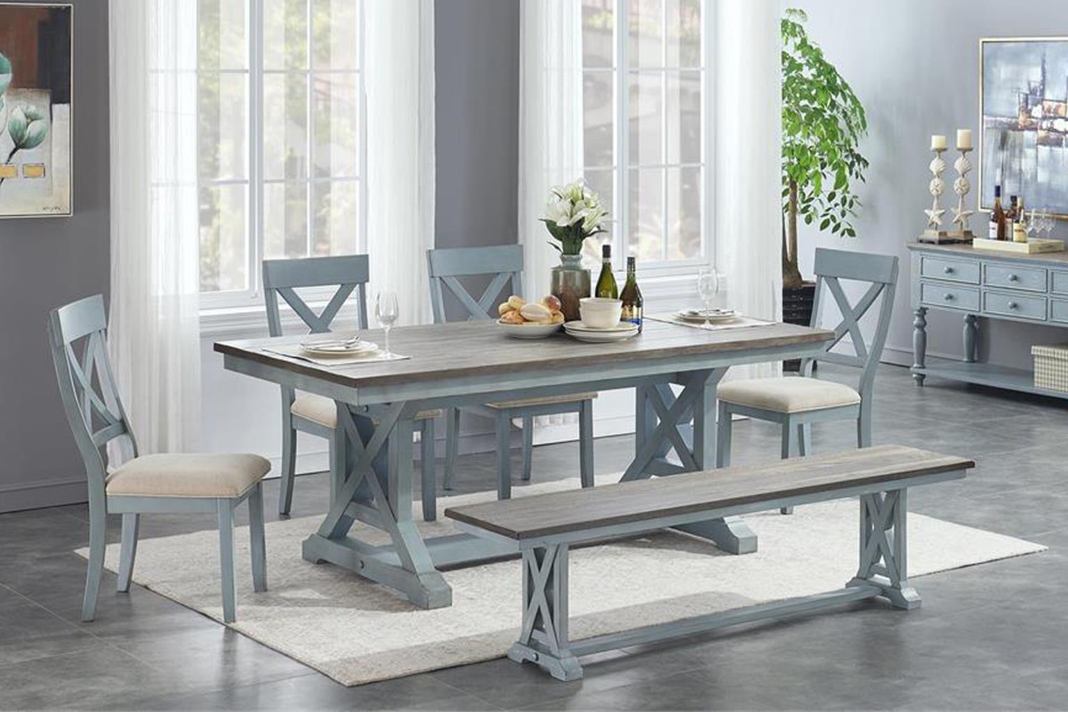 Bar Harbor Dining (Aqua Blue)