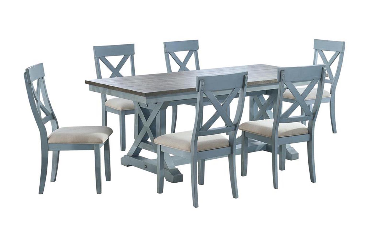Bar Harbor Dining (Aqua Blue)