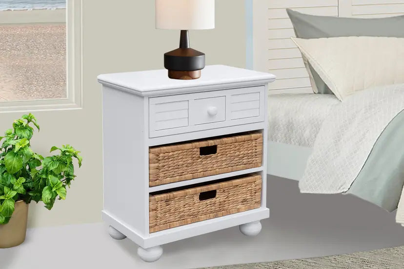 Beachfront Basket Nightstand