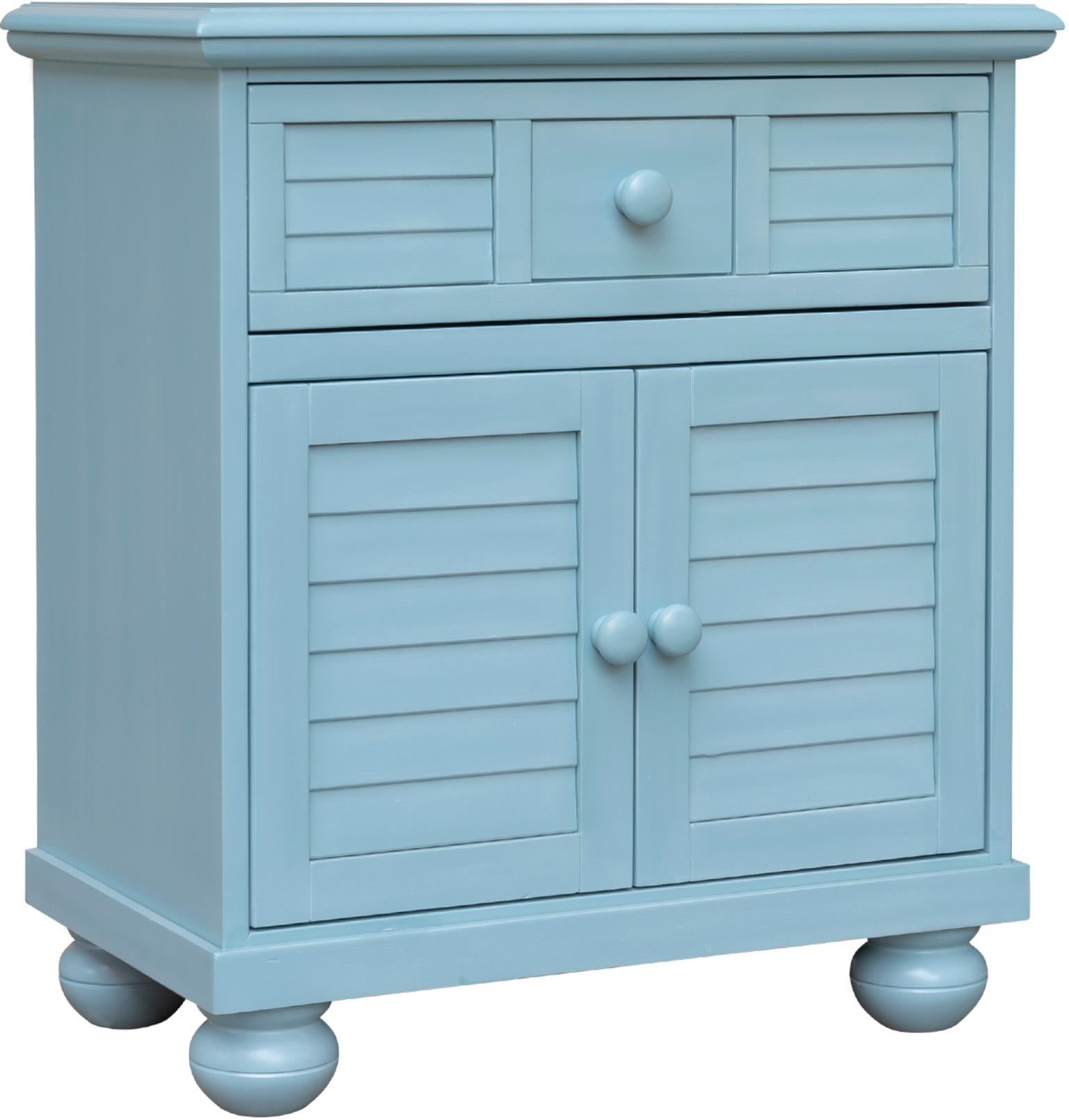 Beachfront Two Door Nightstand (Ocean Blue)