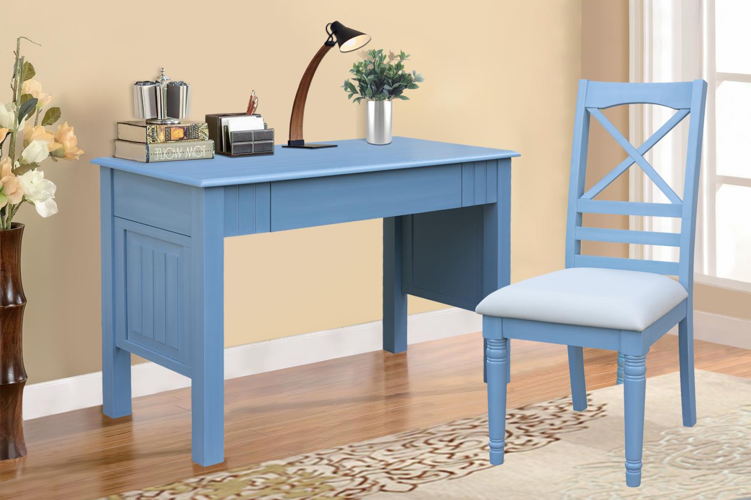 Beachfront Desk and Chair (Ocean Blue)