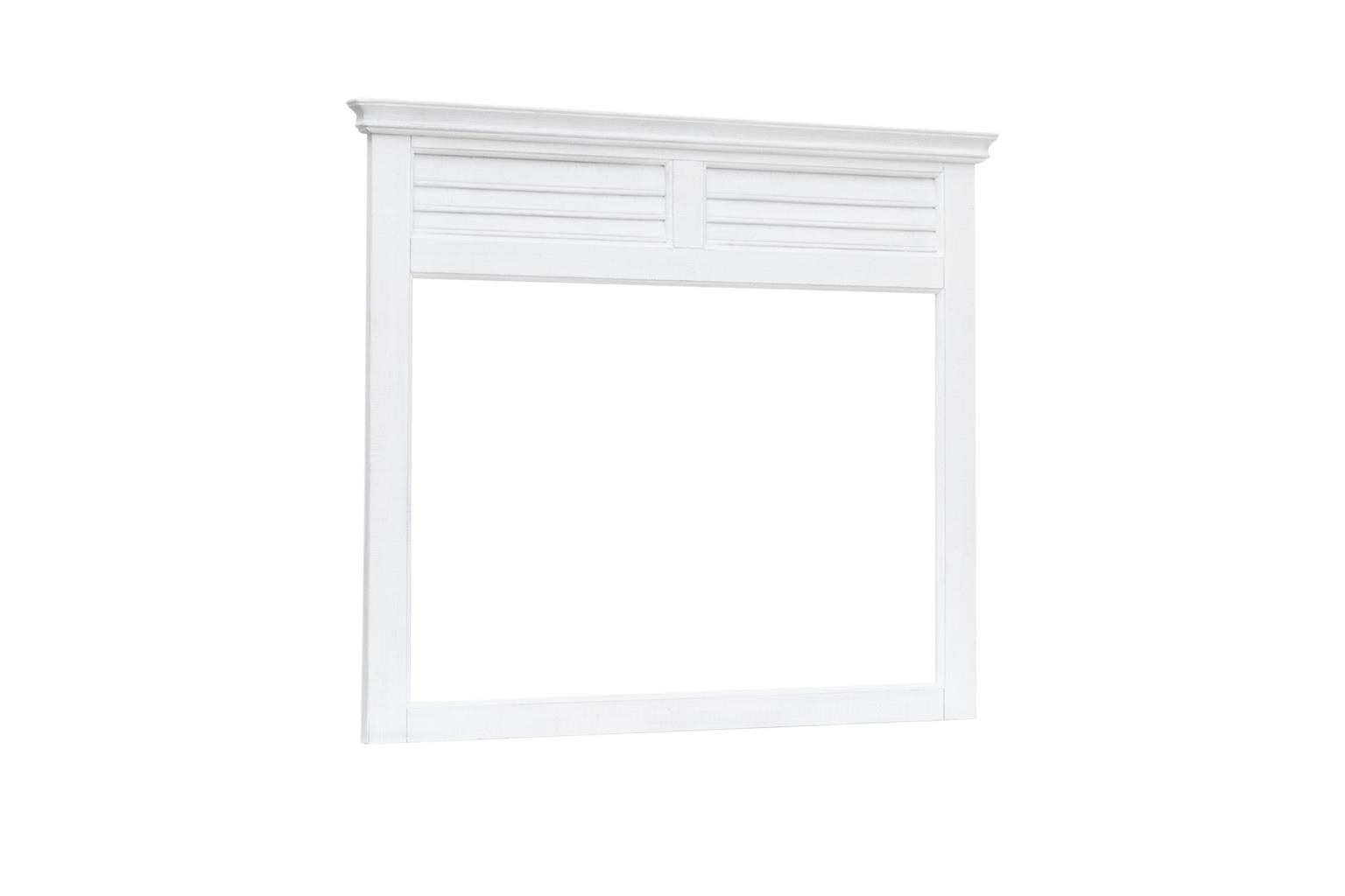 Brockton Shutter Mirror (Balearic White)