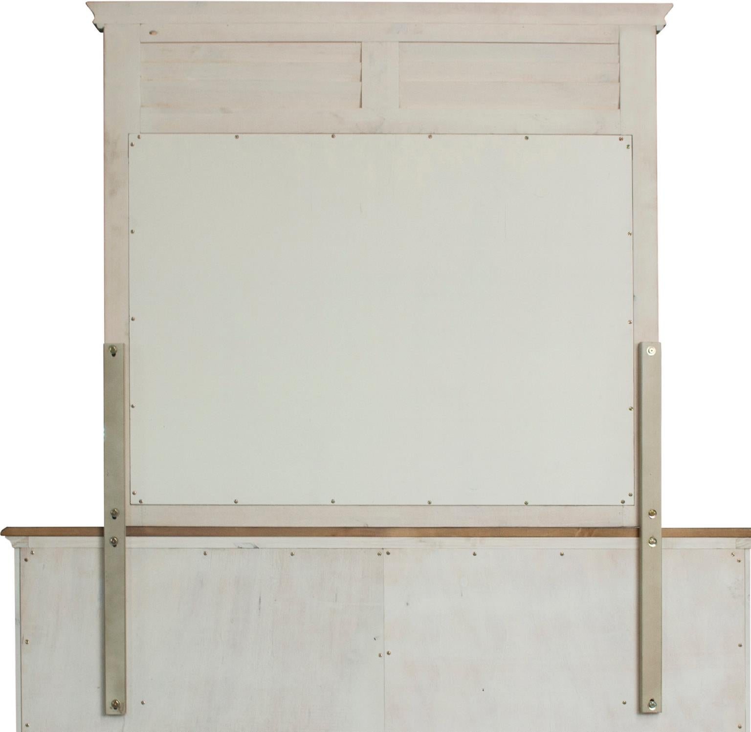 Brockton Shutter Mirror (Light Wheat)