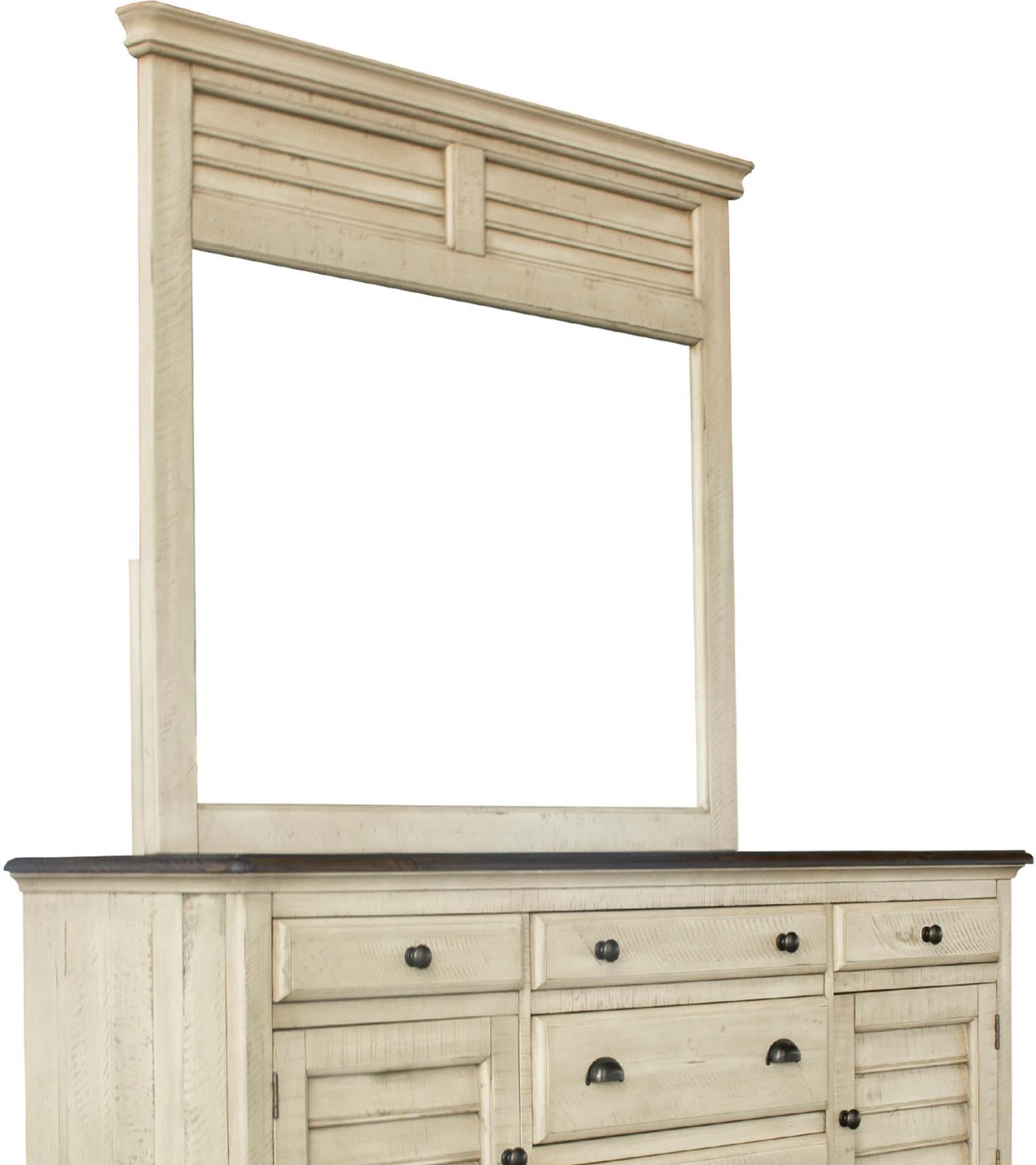 Brockton Shutter Mirror (Light Wheat)