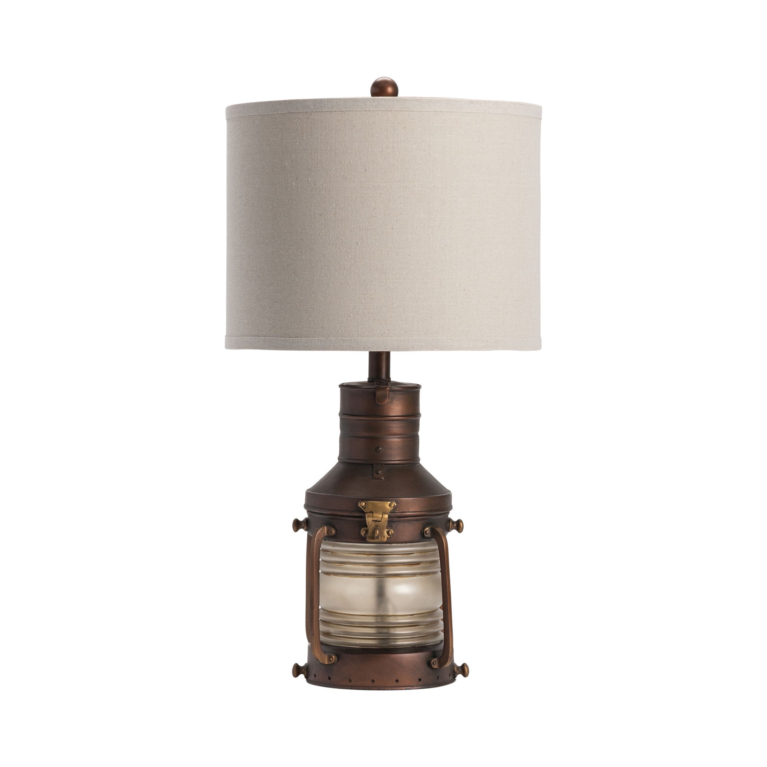 Copper Lantern Table Lamp