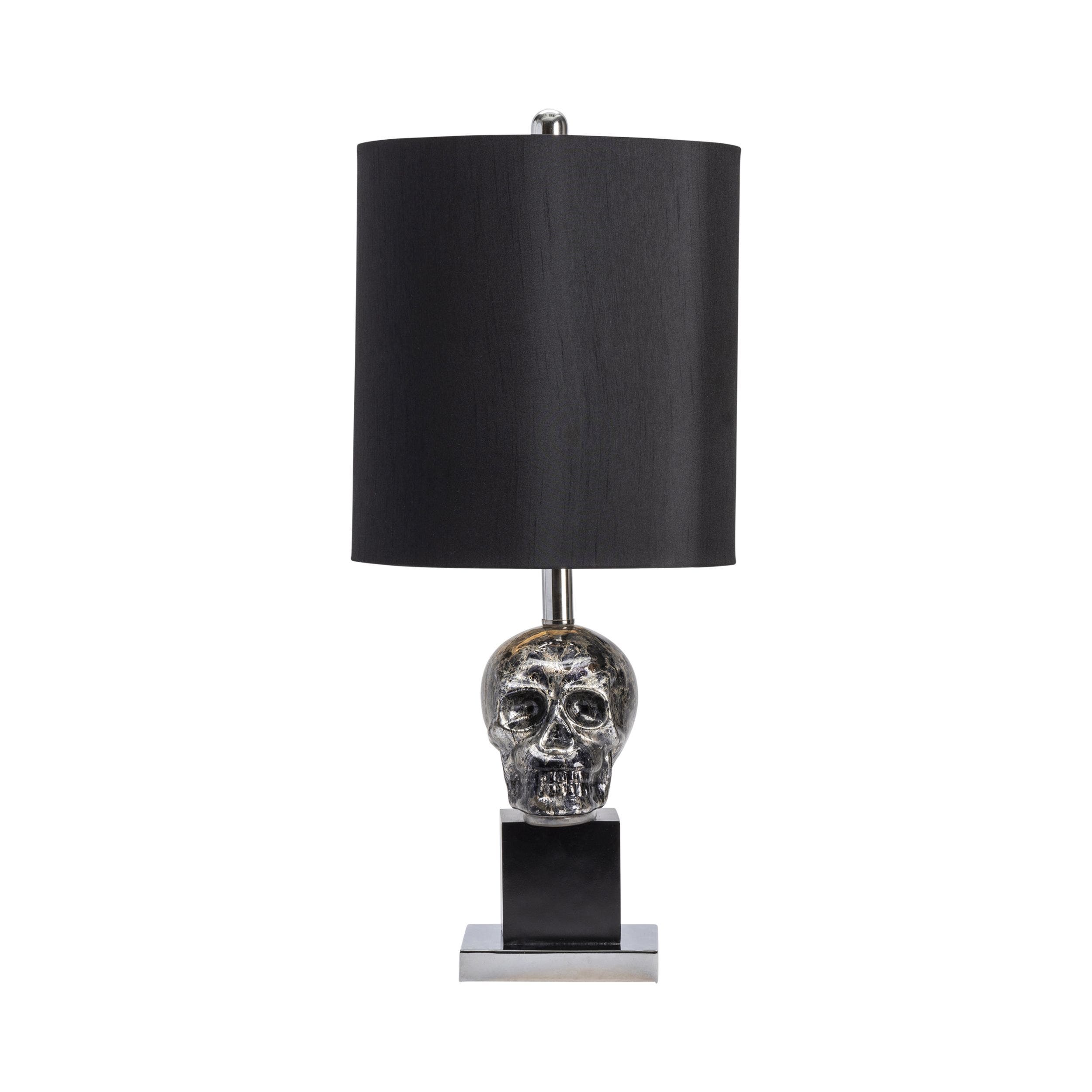 Black Skull Table Lamp