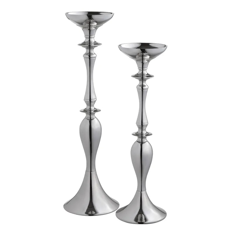 Carson Silver Candleholders - Atlantic Fine Furniture Melbourne FL