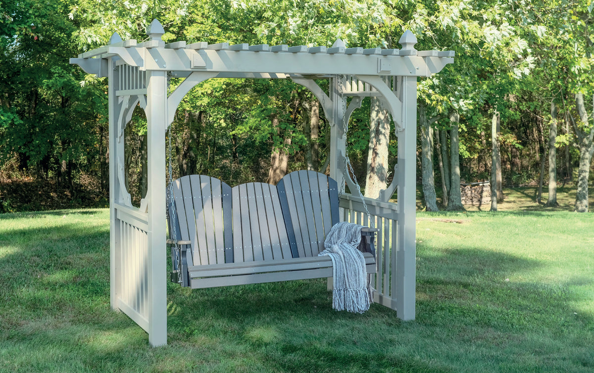 LuxCraft Classic Vinyl Swing Stand — White