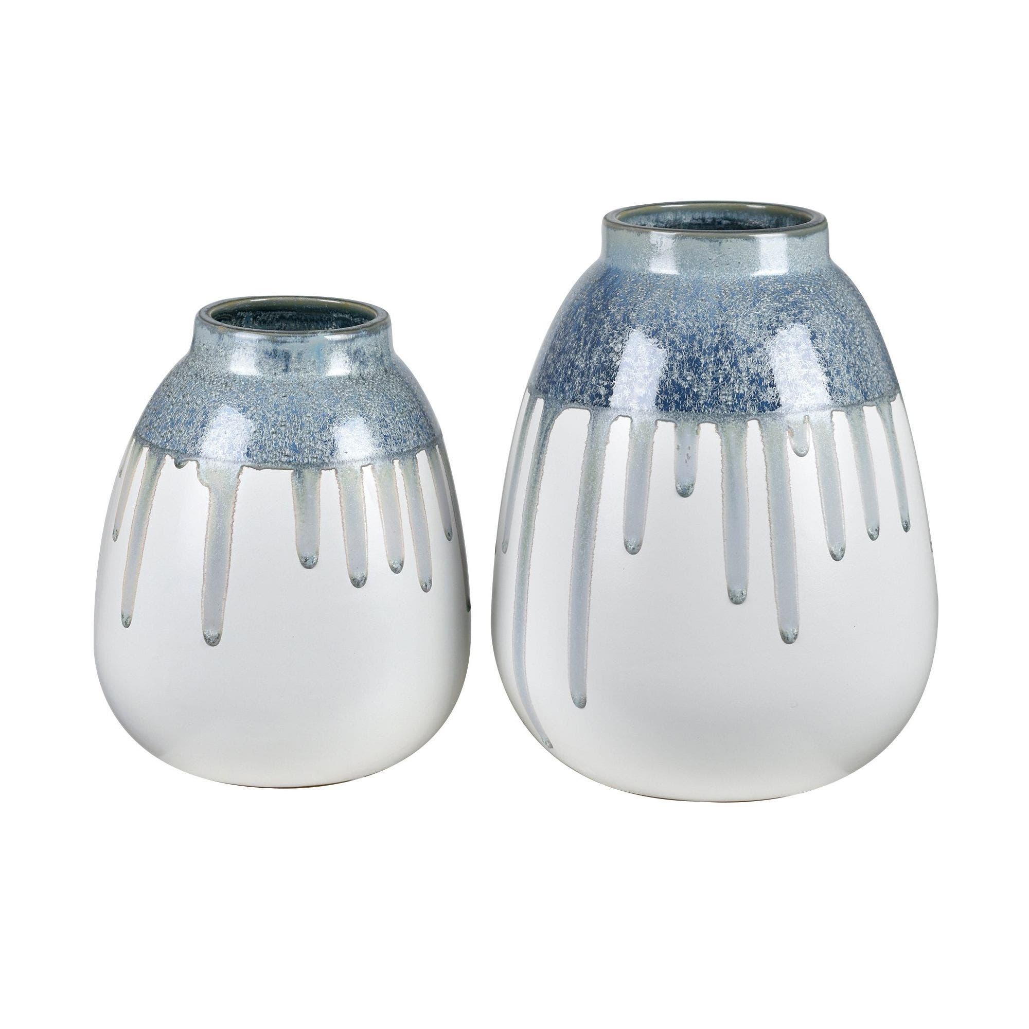 Blue Cluett Vases