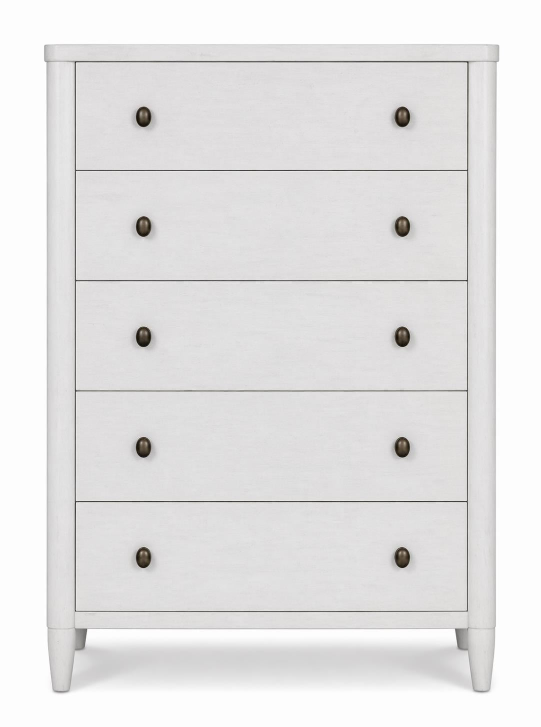 Chatham 5 Drawer Chest. Fresh White Finish