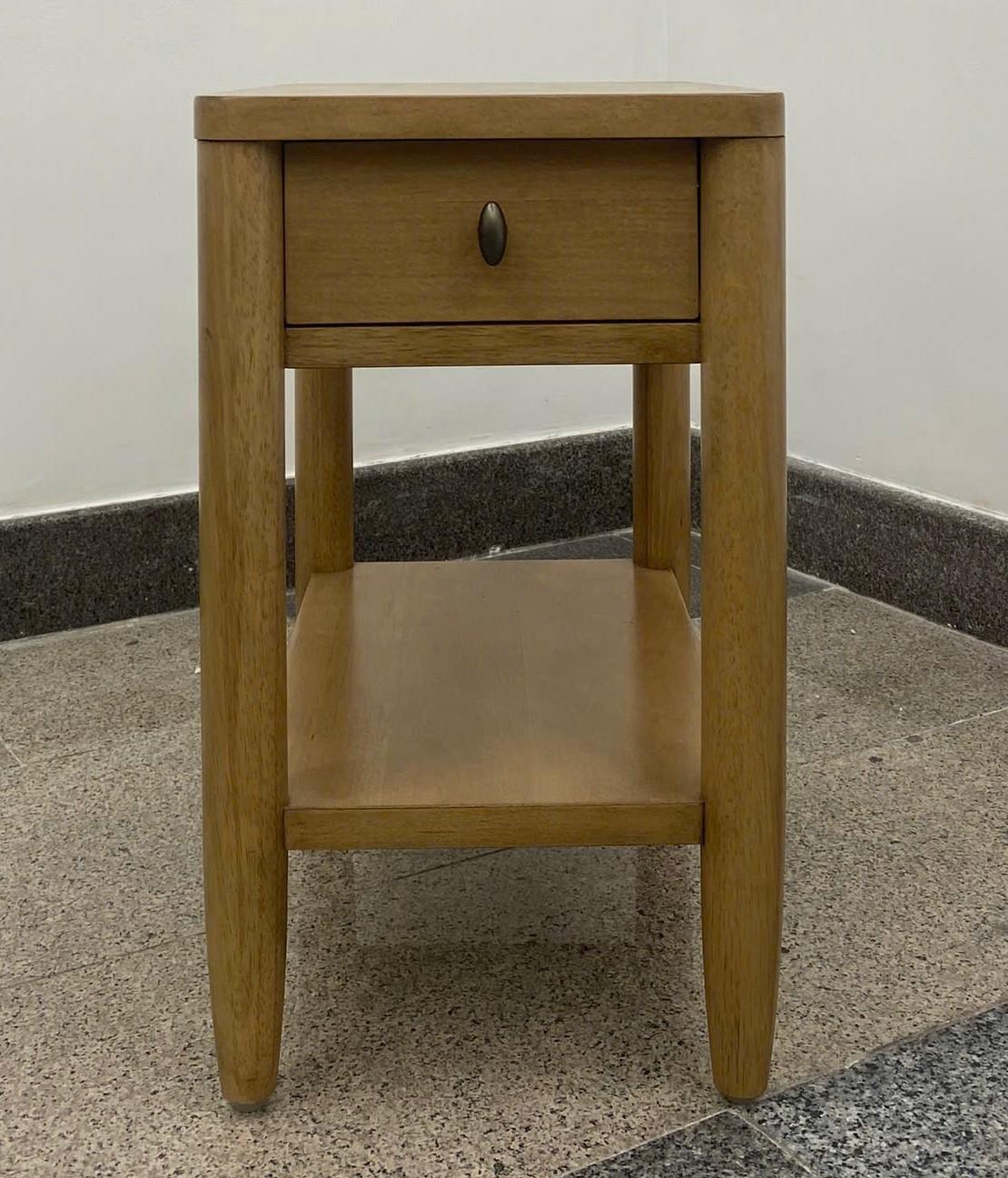 Chatham Chairside Table. Warm Maple Finish