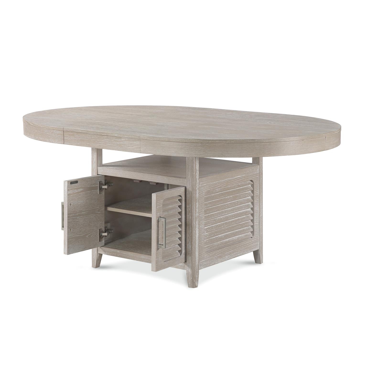 Cape May Storage Butterfly Leaf Table Base only. Must order top separately. Glazed Driftwood Finish