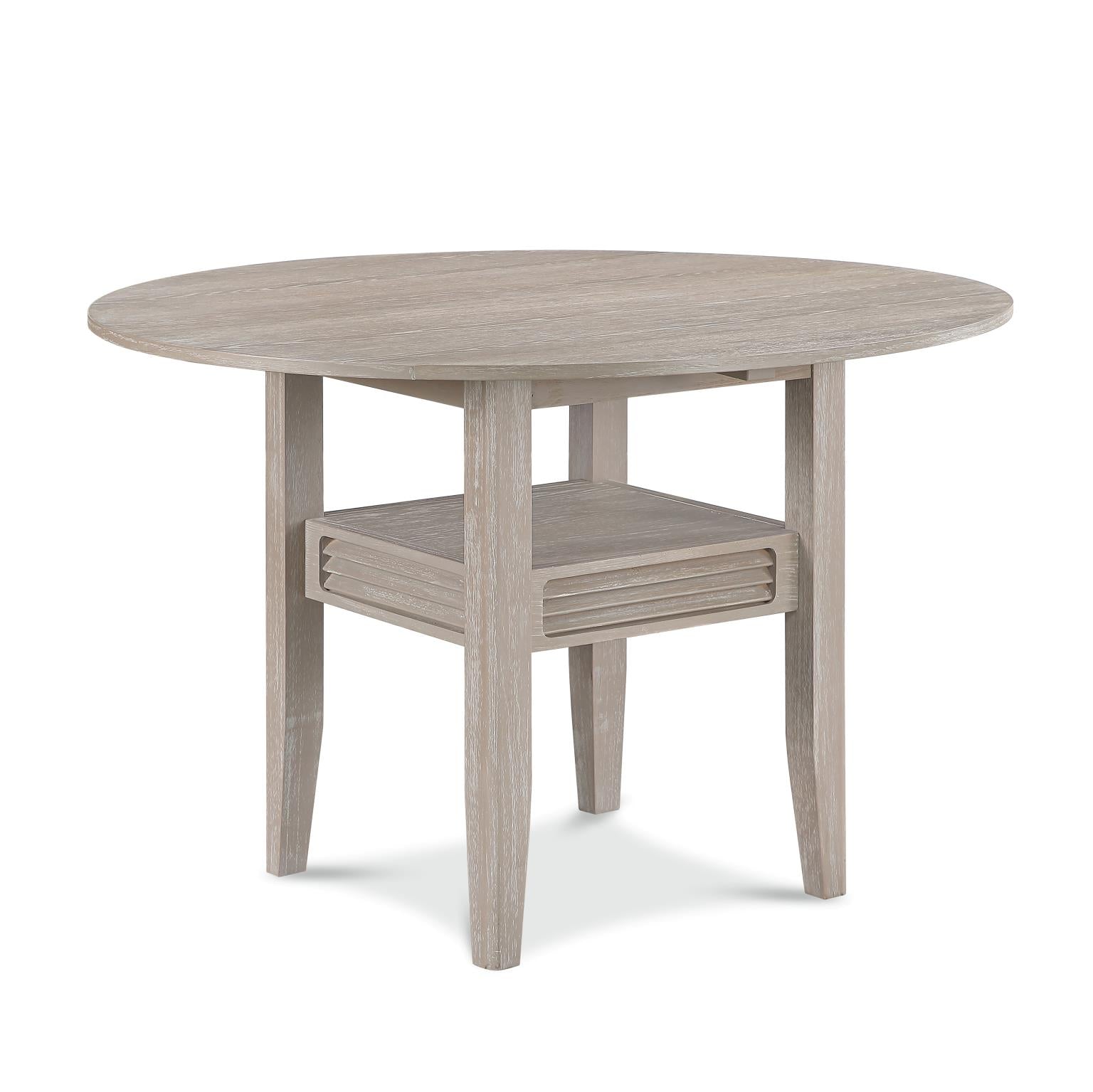 Cape May Drop Leaf Table w/ removable shelf. Glazed Driftwood Finish