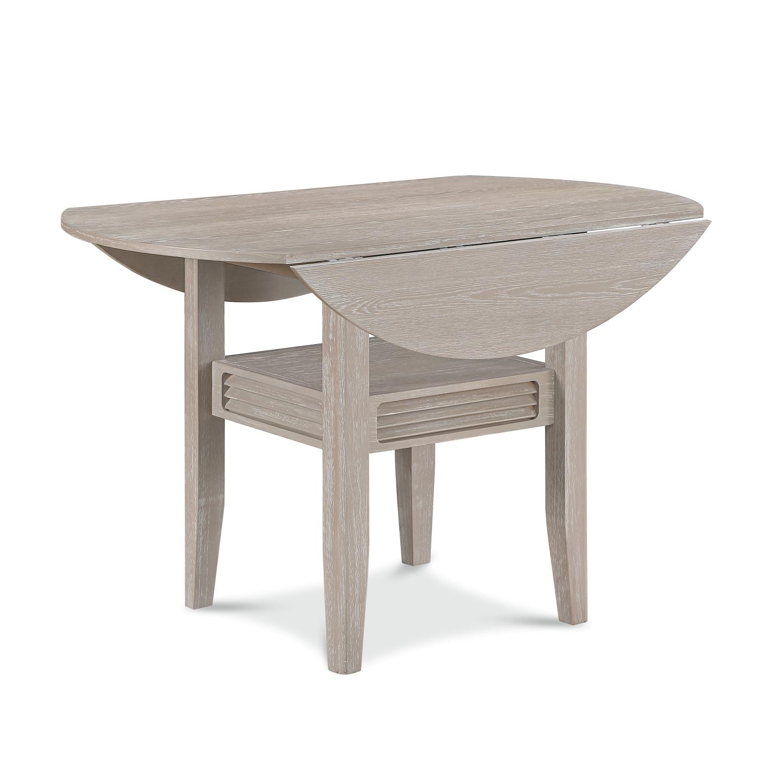 Cape May Drop Leaf Table w/ removable shelf. Glazed Driftwood Finish