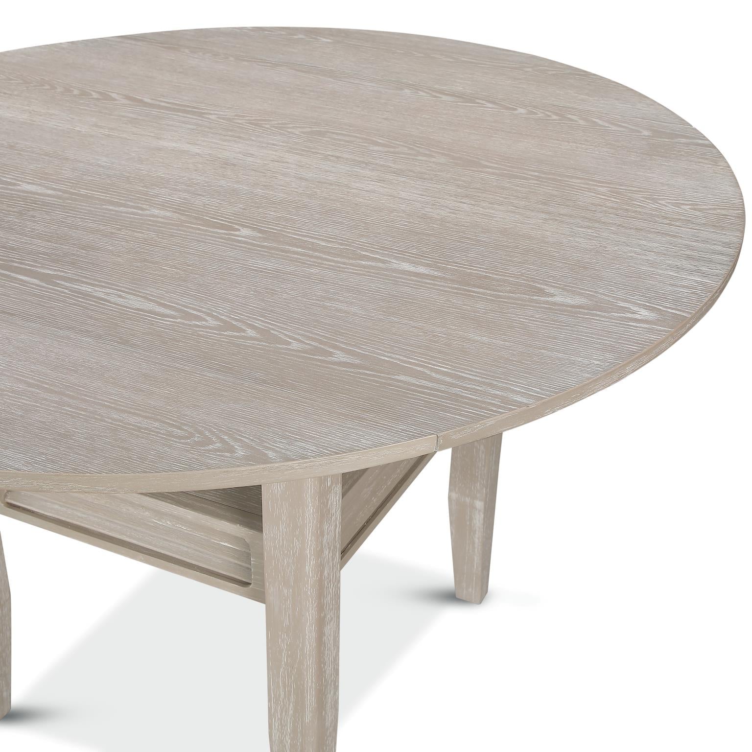 Cape May Drop Leaf Table w/ removable shelf. Glazed Driftwood Finish