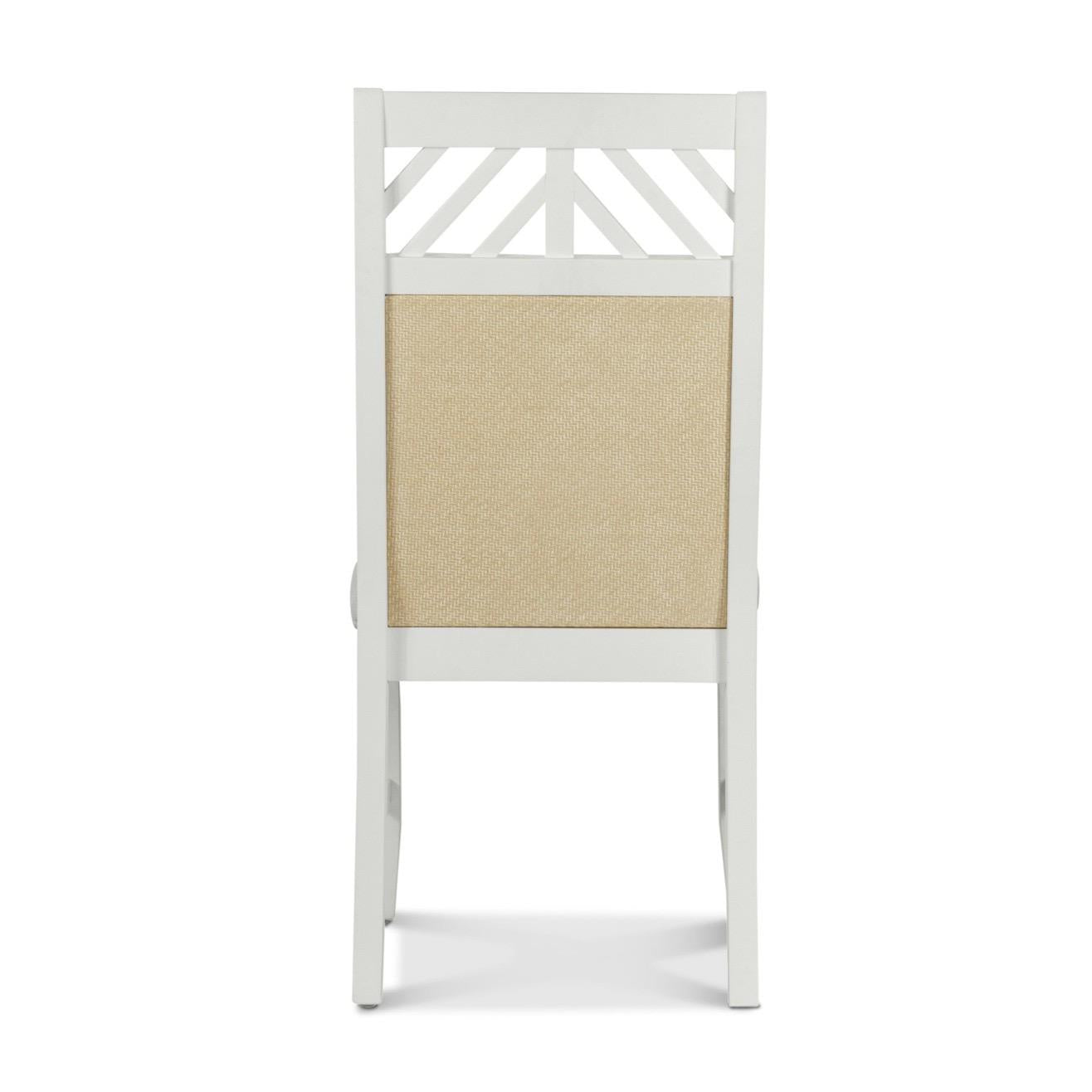 Miramar Arm Chair (2pk; priced individually). Sand and Stark White Finish