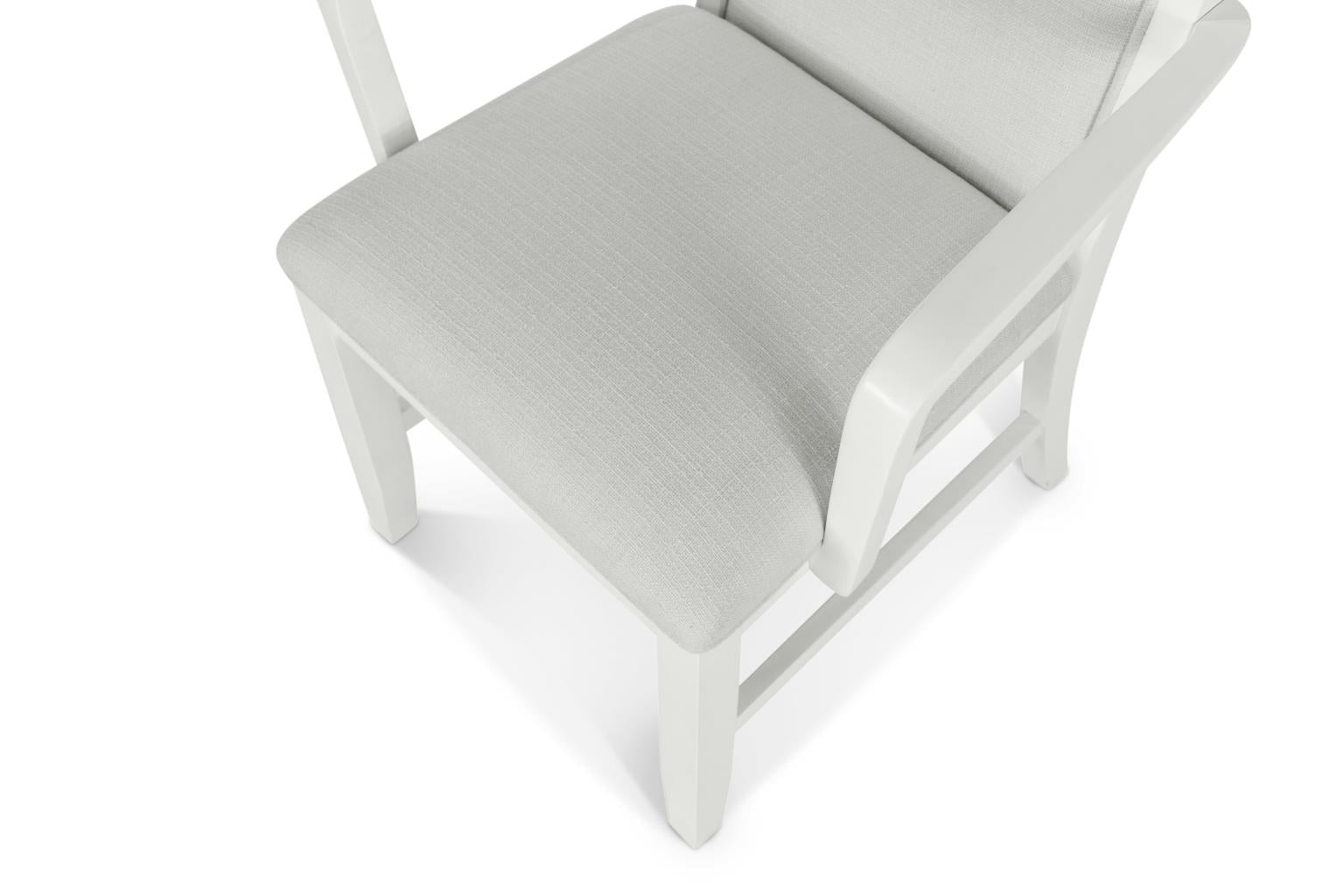 Miramar Arm Chair (2pk; priced individually). Sand and Stark White Finish