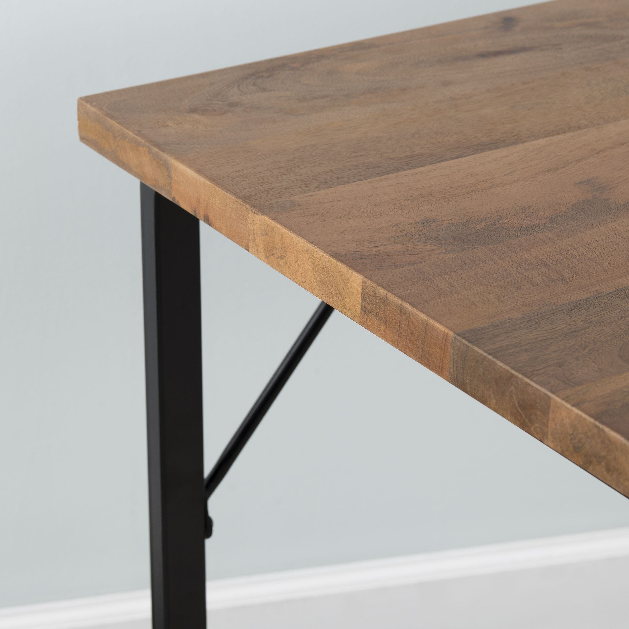 Brady Solid Mango and Iron Writing Desk - Image 5