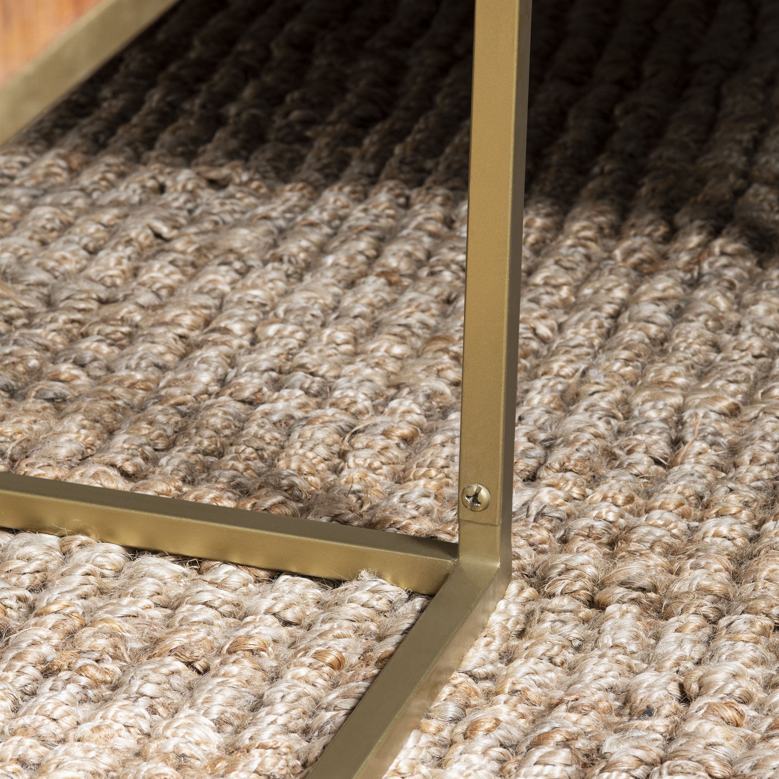 Adagio Rectangular Laser Cut Acacia and Iron Cocktail Table - Image 4