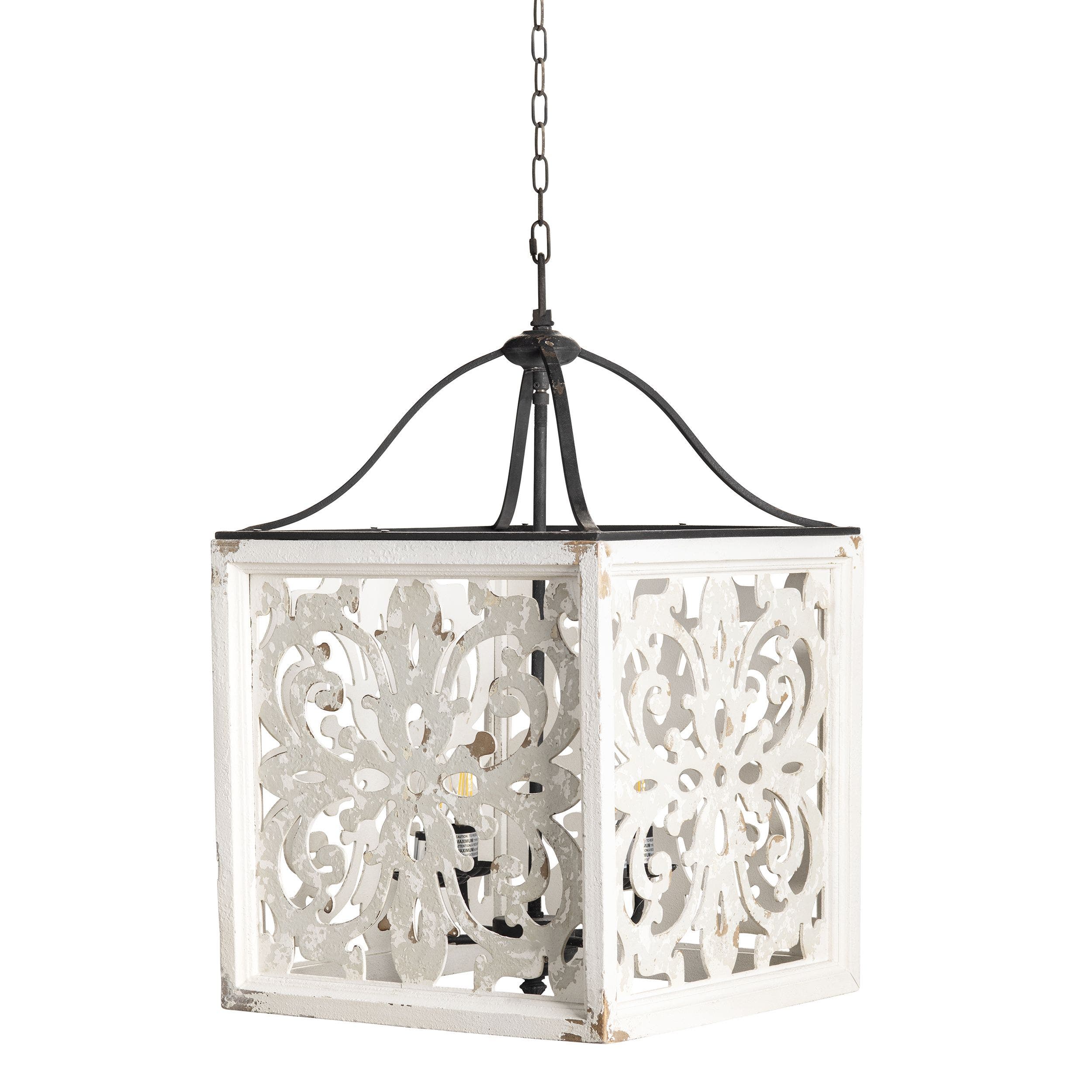 Mariah 29" Wood and Metal Pendant Light - Image 2