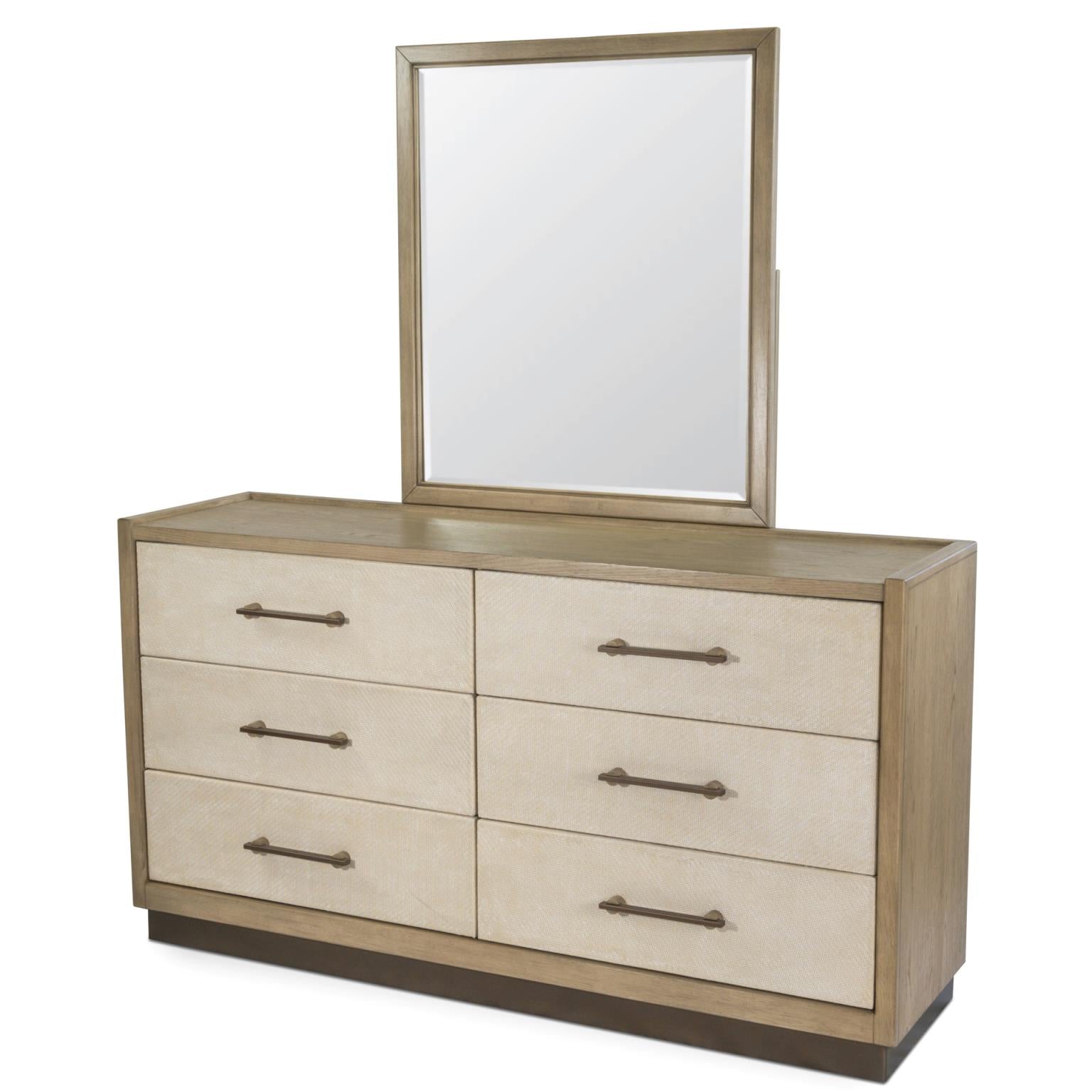 Rio Vista Mirror. Muted Earth Tones and Clay Finish