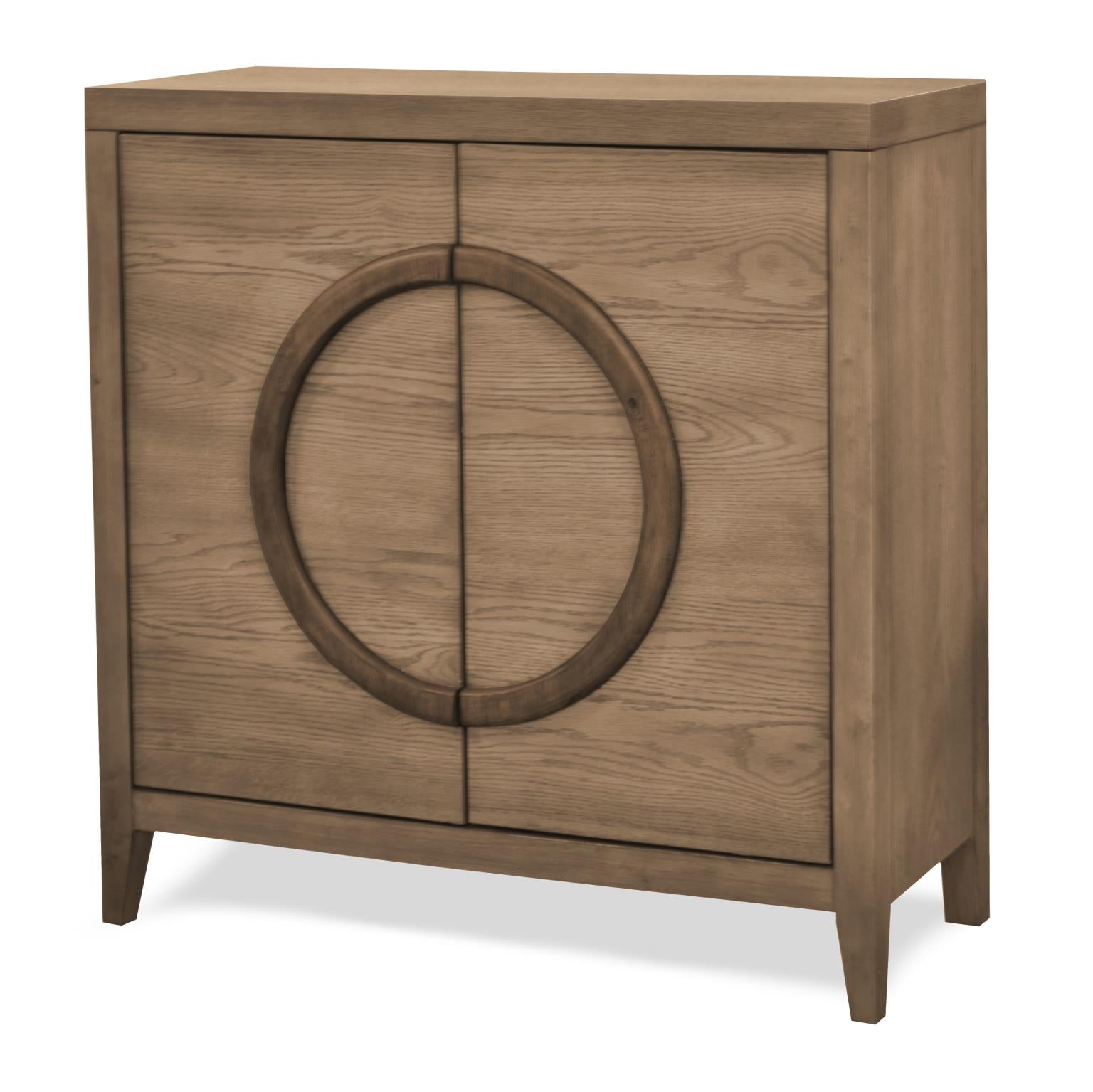 Pacific Heights 2-Door Bunching Credenza. Oak and Walnut finish