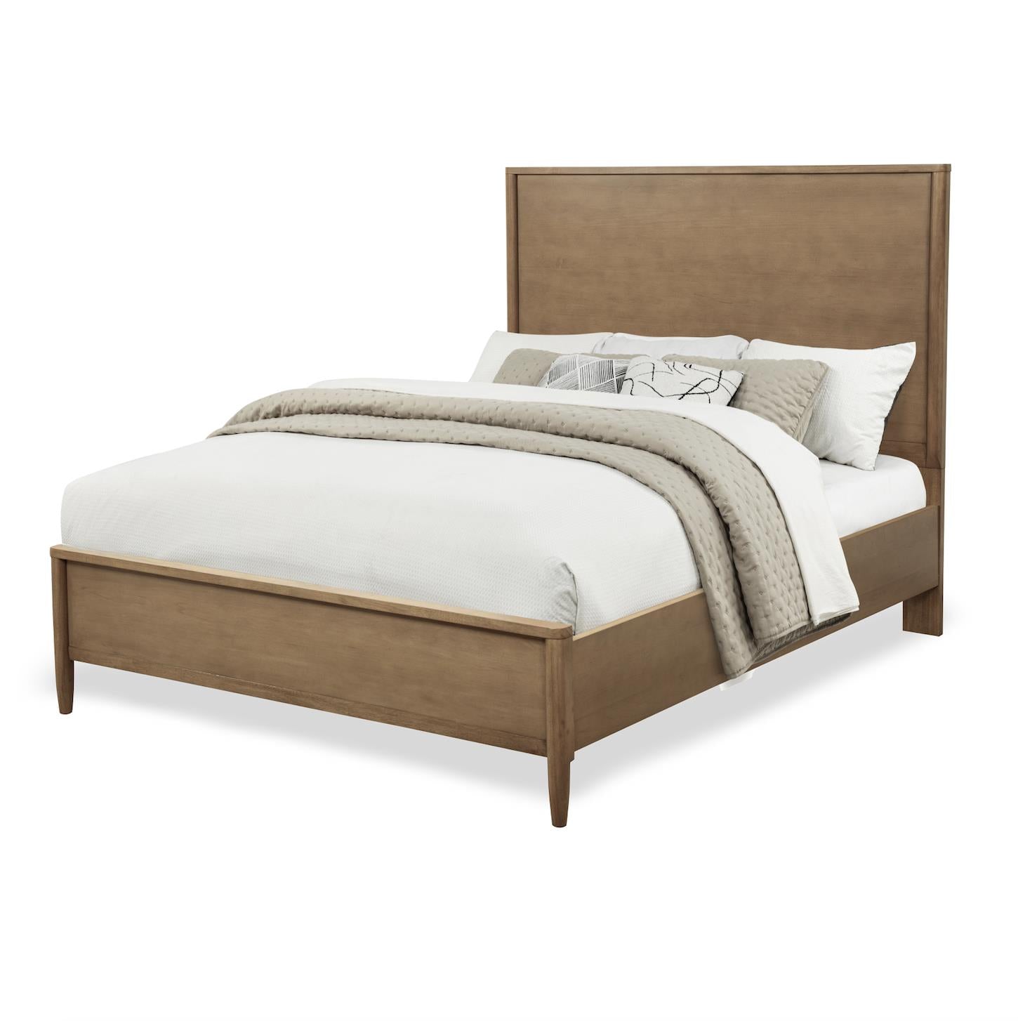 Chatham Tall Queen Bed Complete. Warm Maple Finish