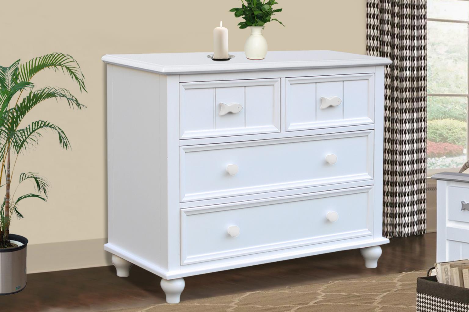 Fishtails Split Chest (White)