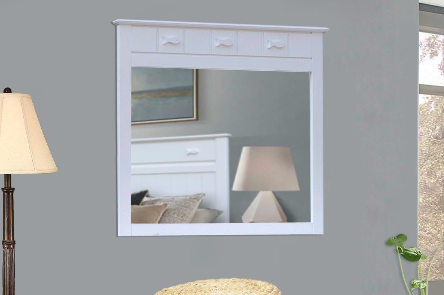 Fishtails Mirror (White)