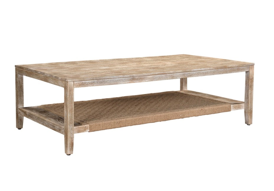 Distressed White Coffee Table