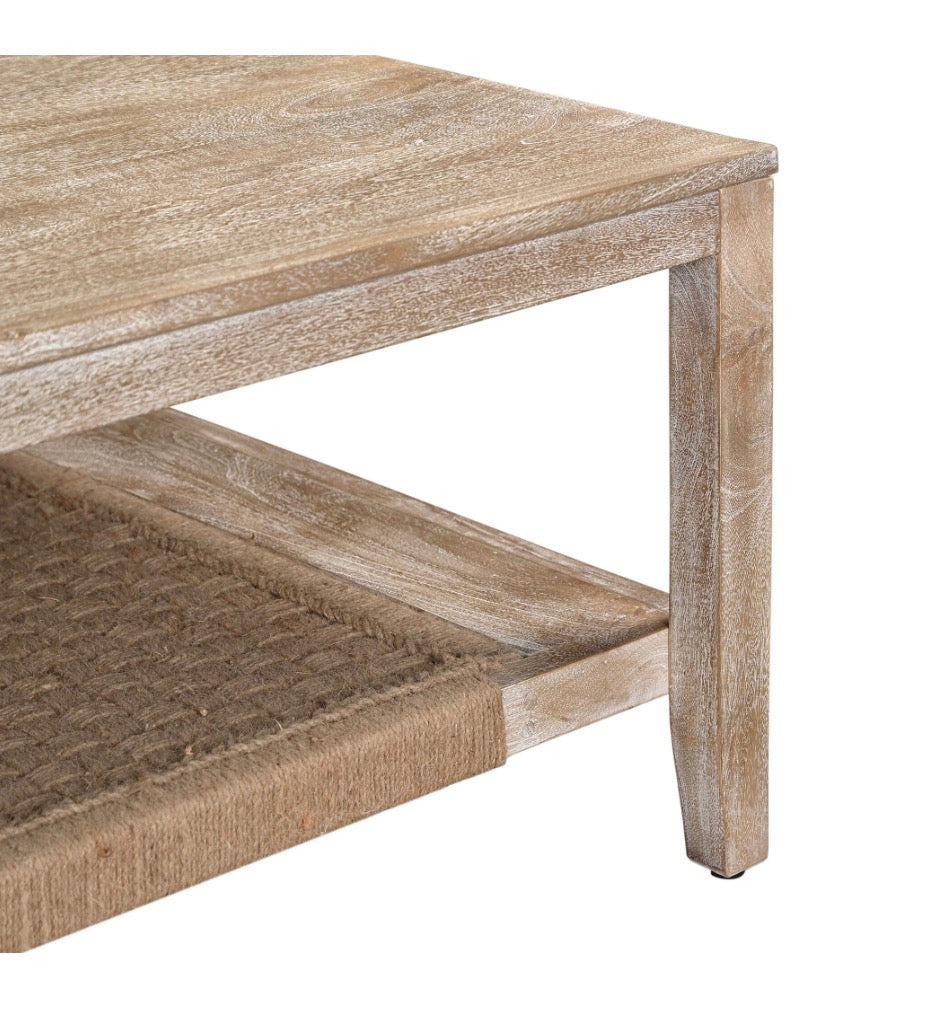 Distressed White Coffee Table