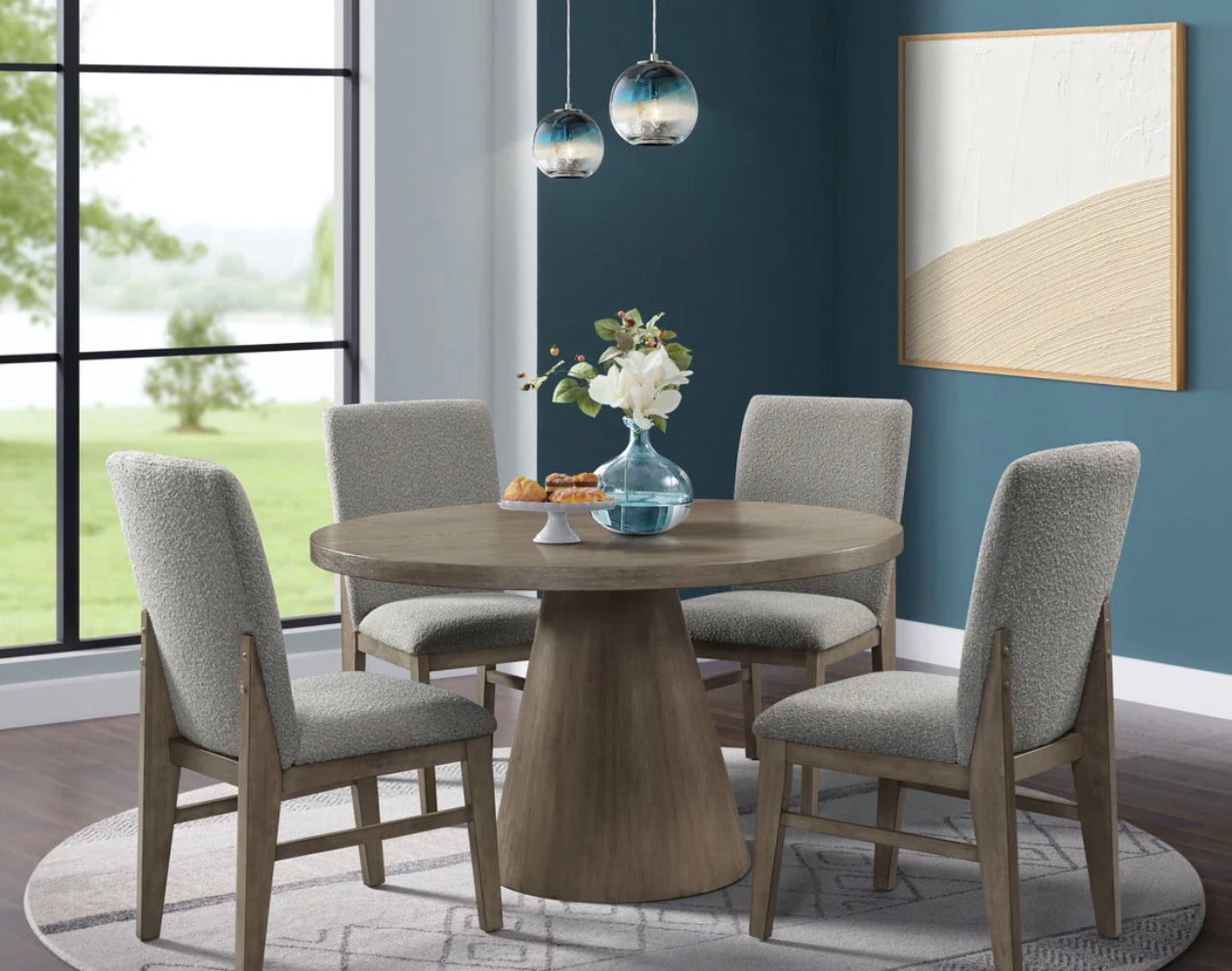 Portland 5pc Dining Set- Natural (SHOWROOM MODEL)