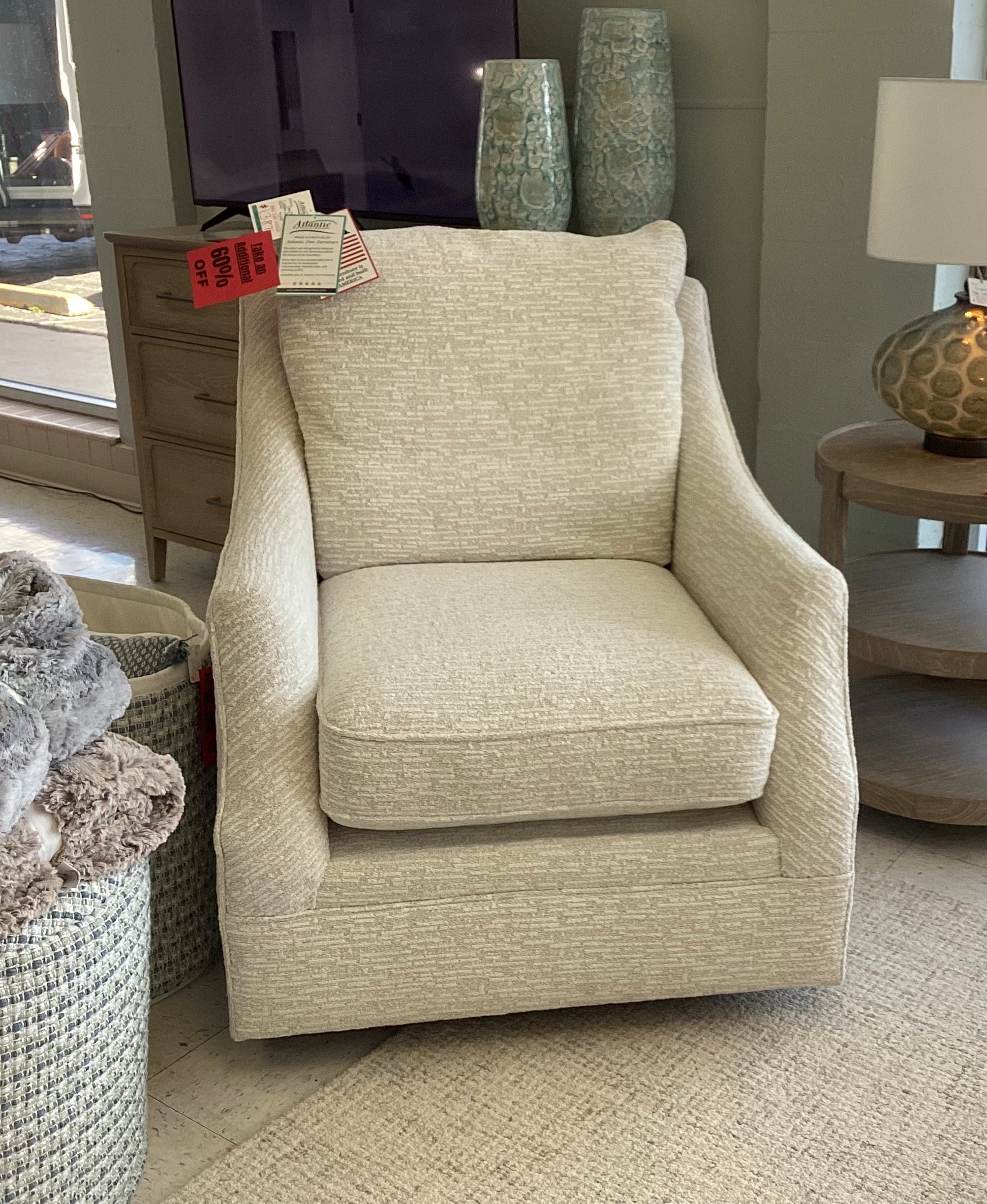 Swivel Glider Chair by John Michael Designs