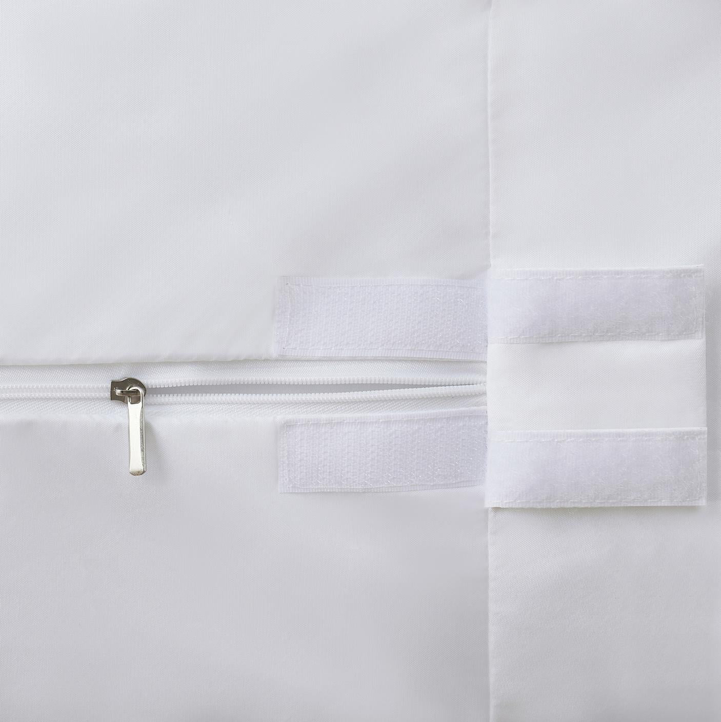 Waterproof Zippered Mattress Encasement - White