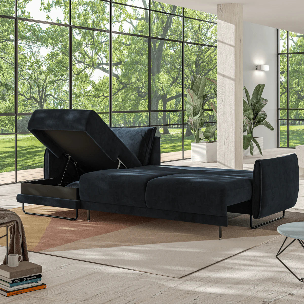 Dolphin Full XL Sleeper w/Reversible Storage Chaise