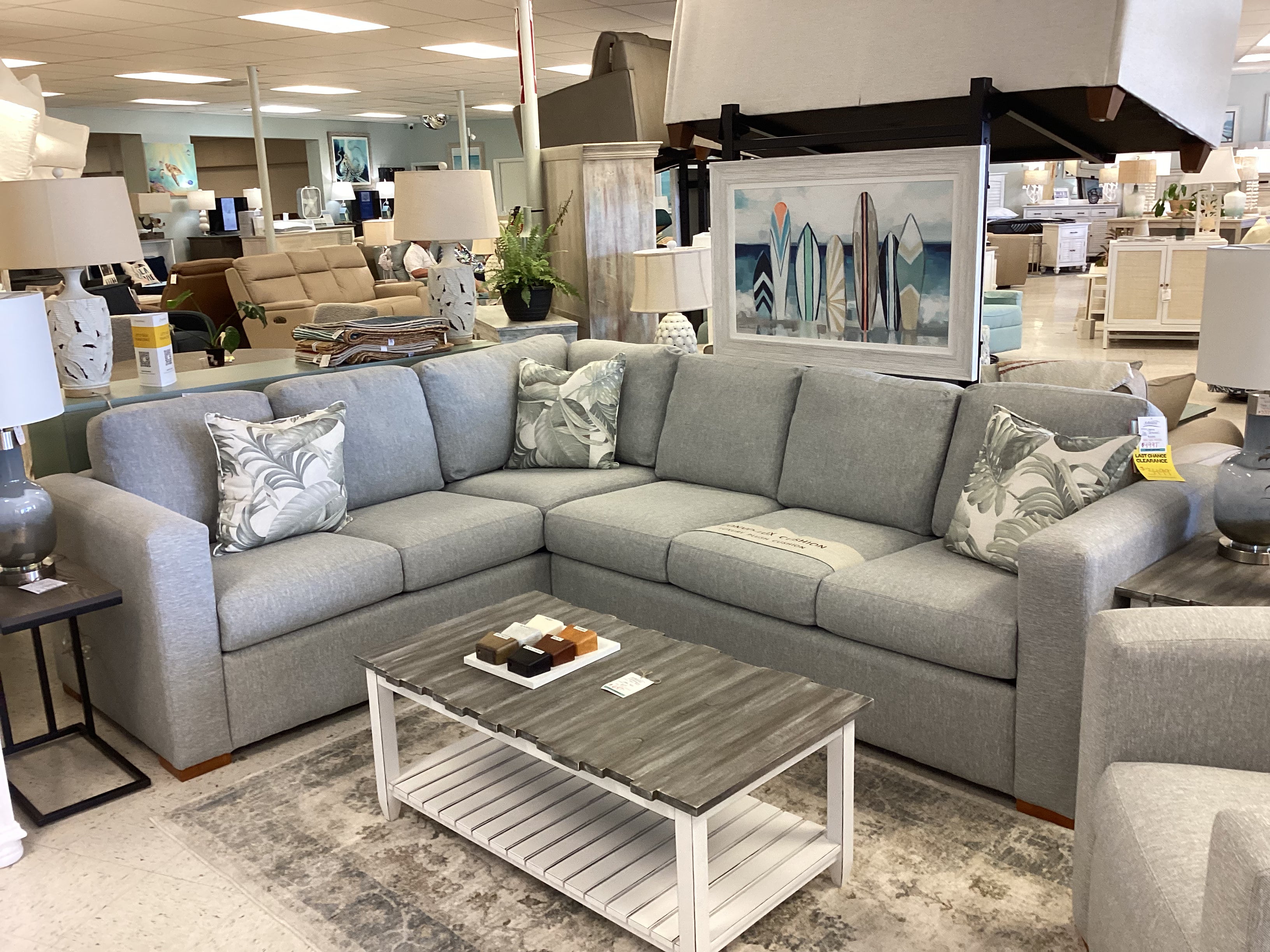 Capris 2pc Sectional, RAF Sofa, LAF Corner Sofa
