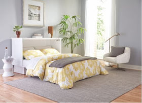 Belgravia Murphy Cabinet Bed - White finish open