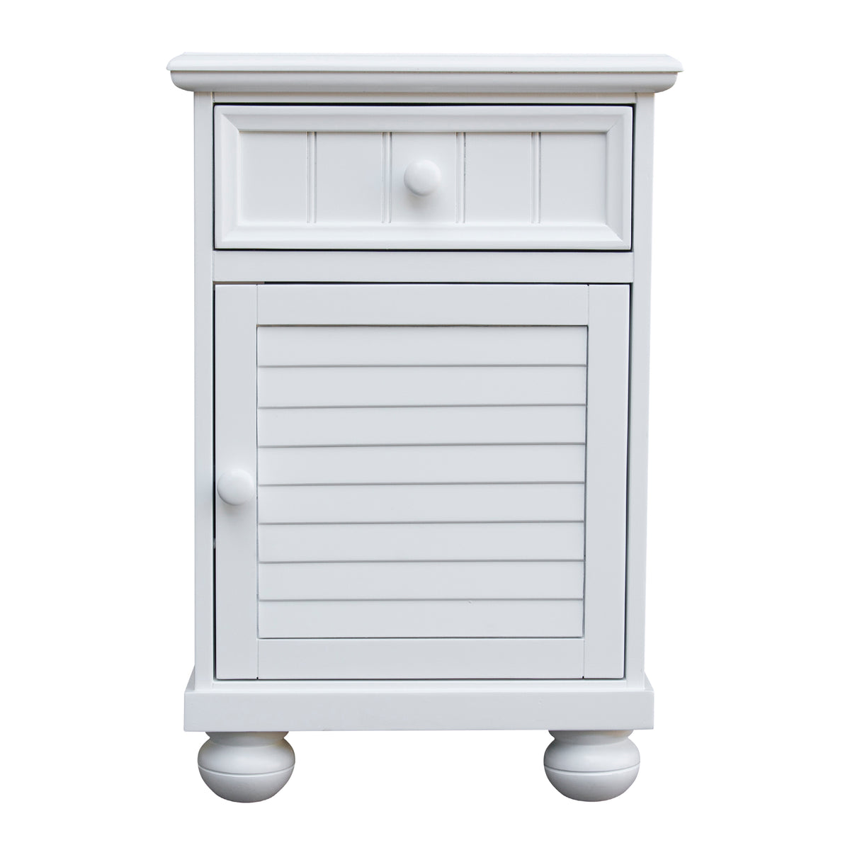 Beachfront One Door Nightstand (White)
