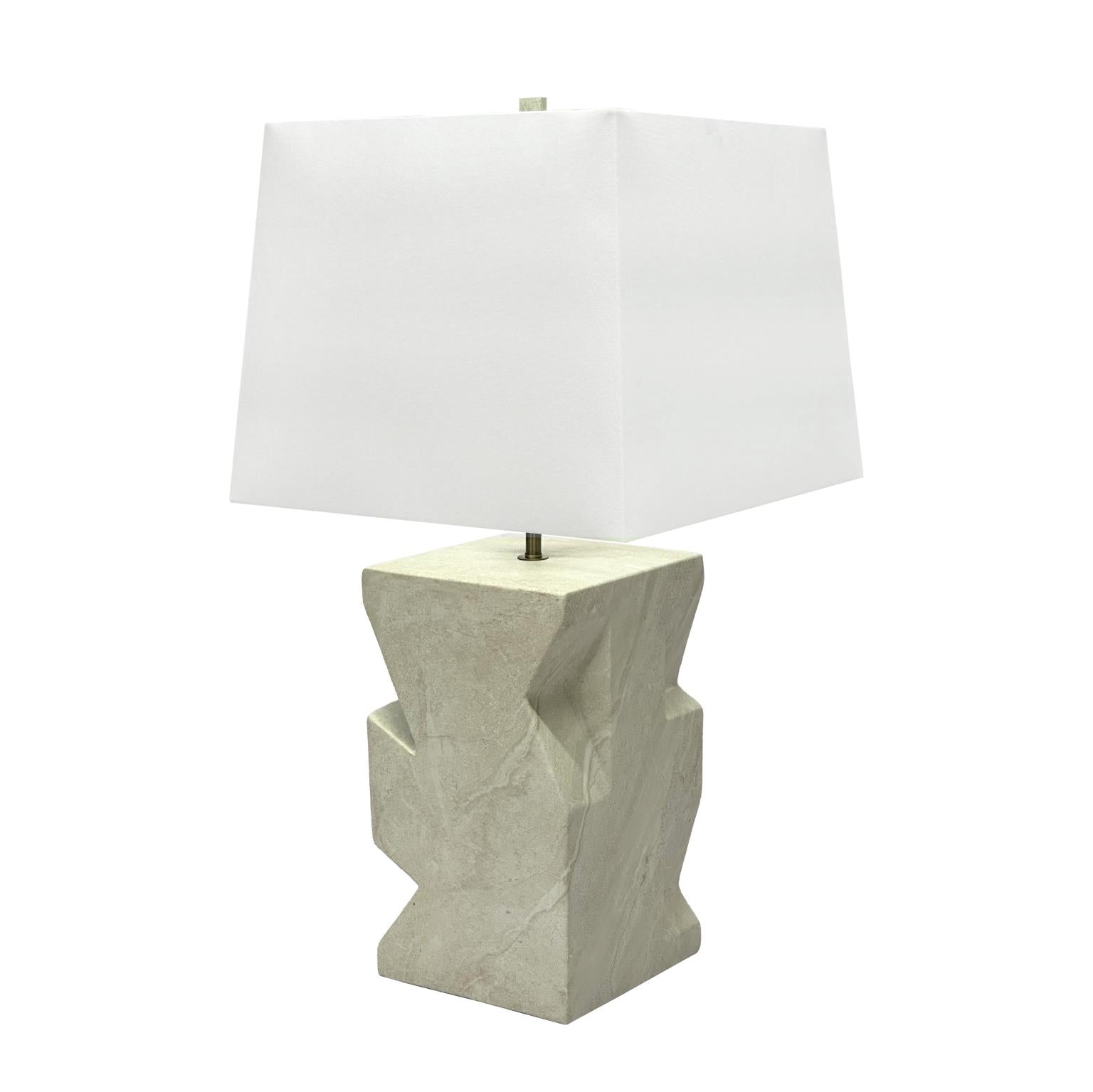 Geo, 27" Table Lamp (1pk). Sandstone finish