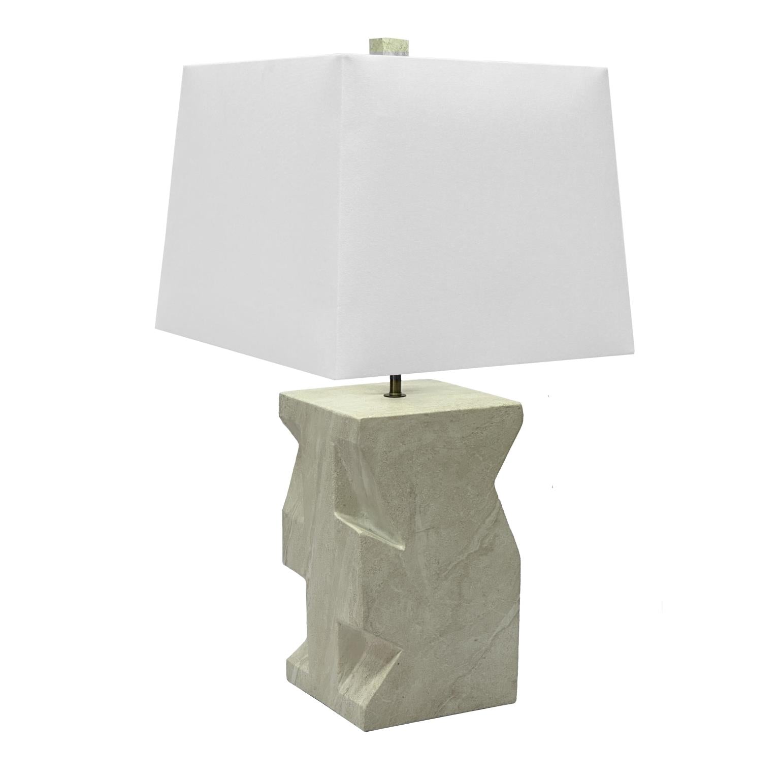 Geo, 27" Table Lamp (1pk). Sandstone finish