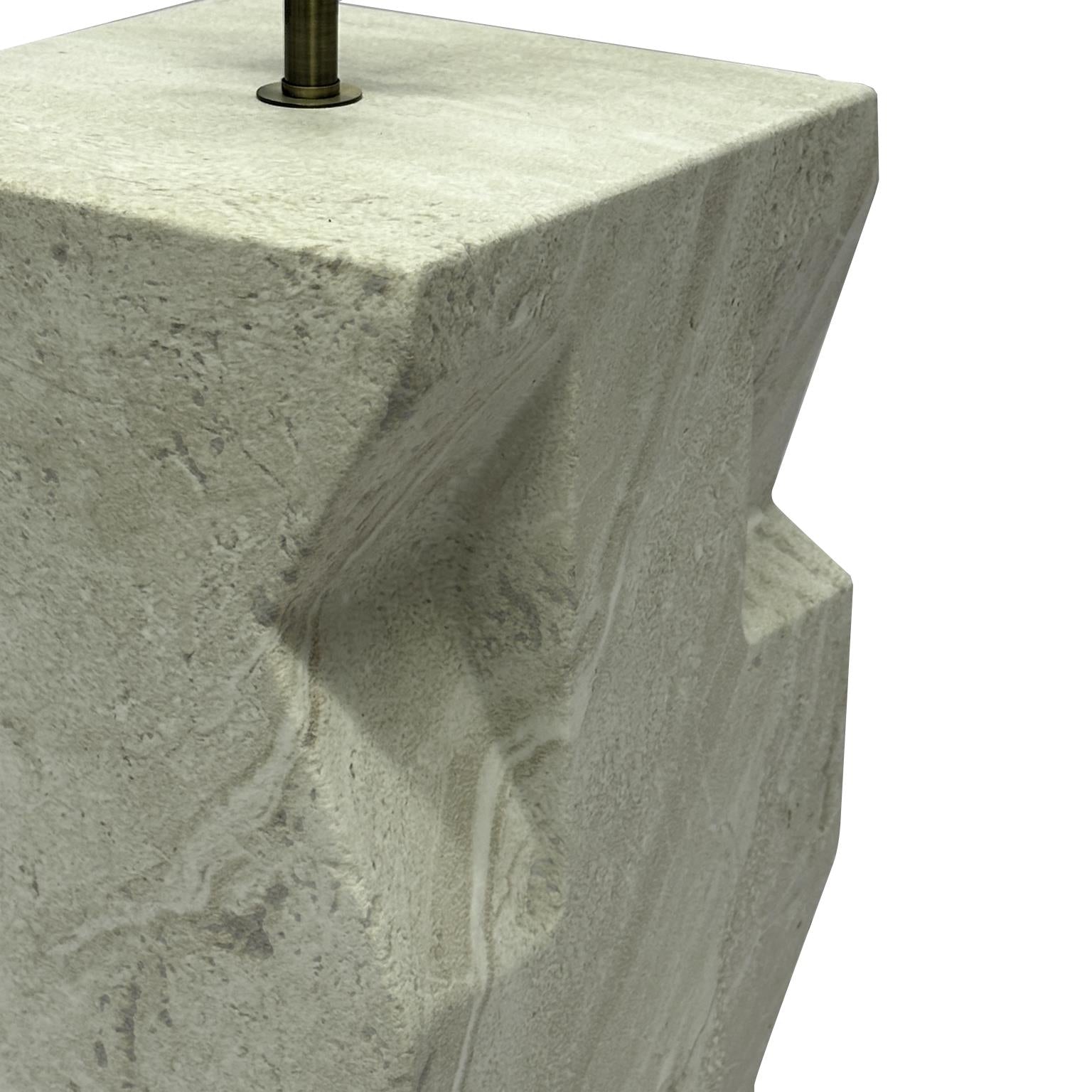 Geo, 27" Table Lamp (1pk). Sandstone finish