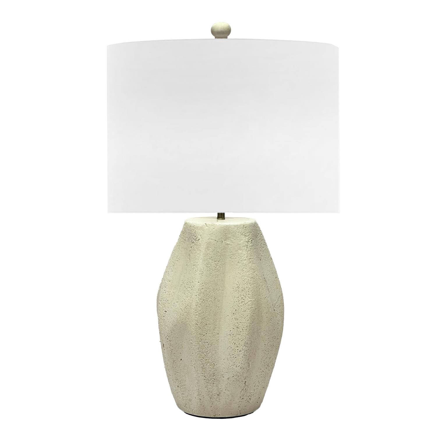 Milo, 25" Table Lamp (2pk). Limestone finish