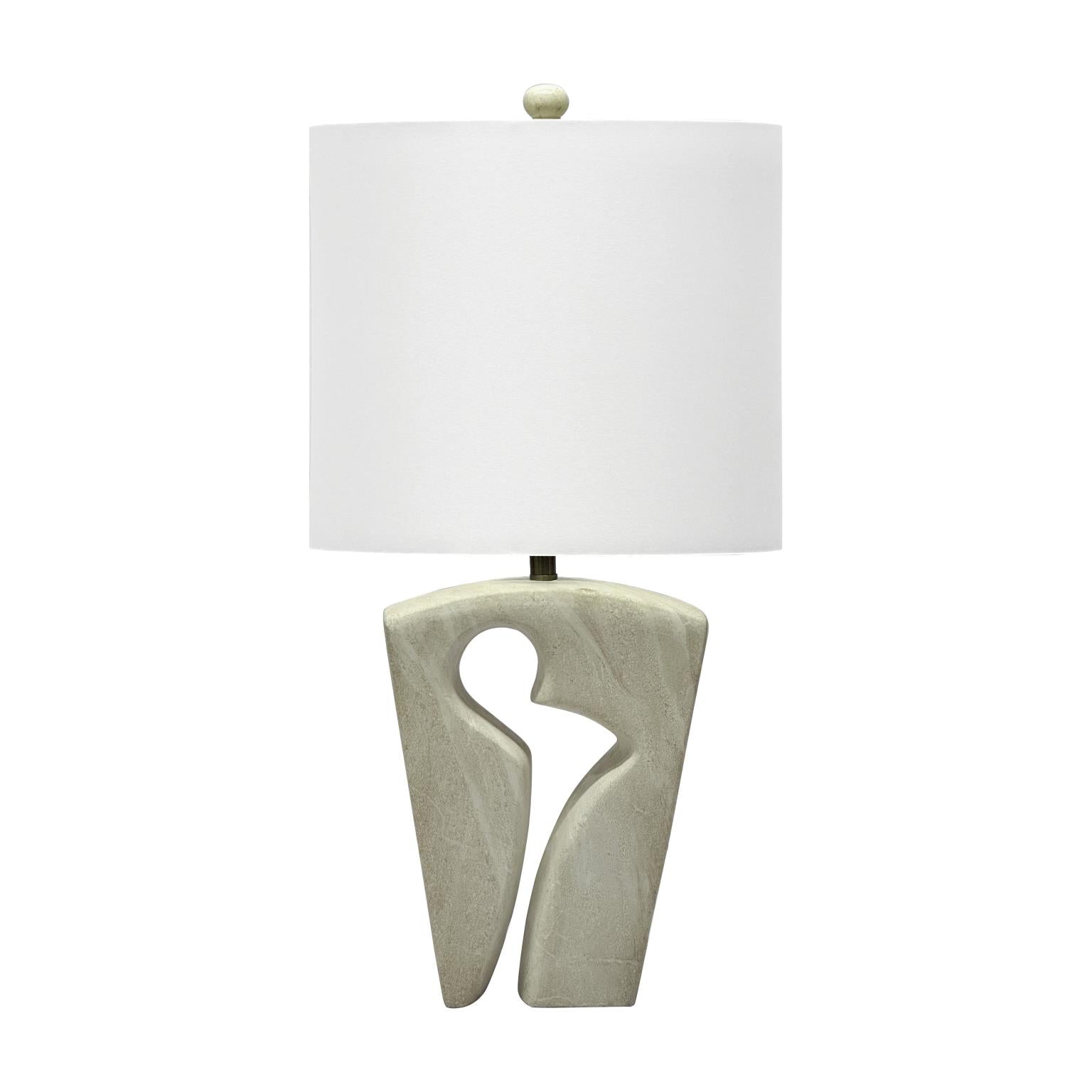 Origins, 25" Table Lamp (2pk). Soft Marble finish