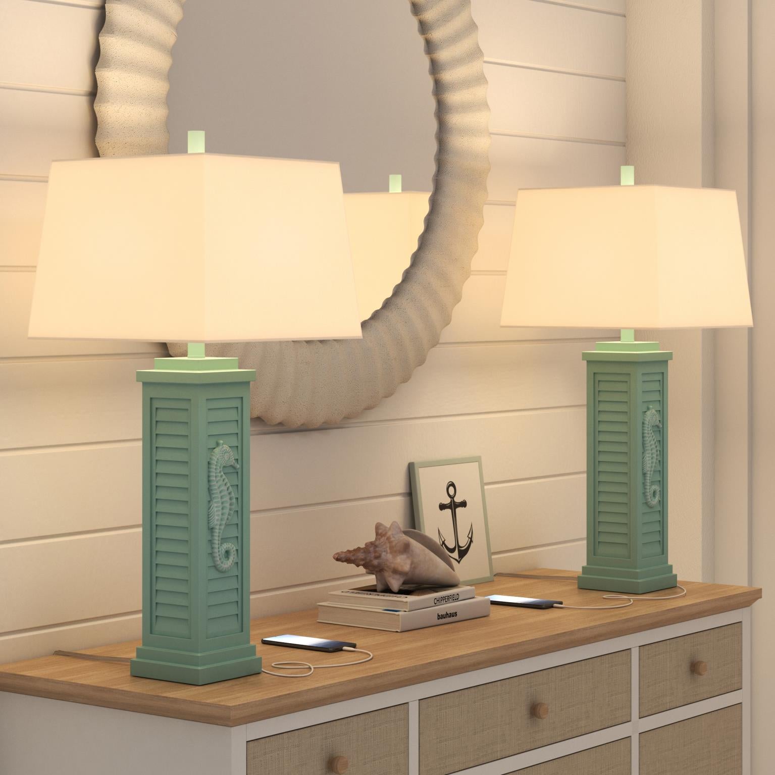 Sea Horse Shutter (Teal)