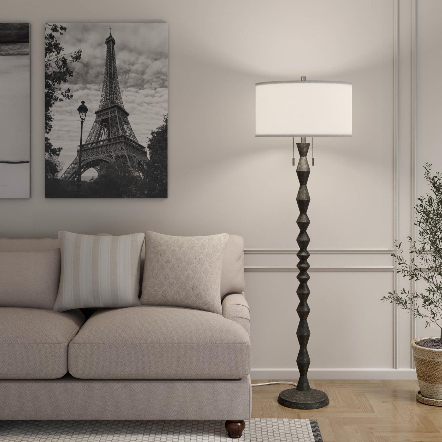 Zenith, 66" black floor lamp, sold as 1pk
