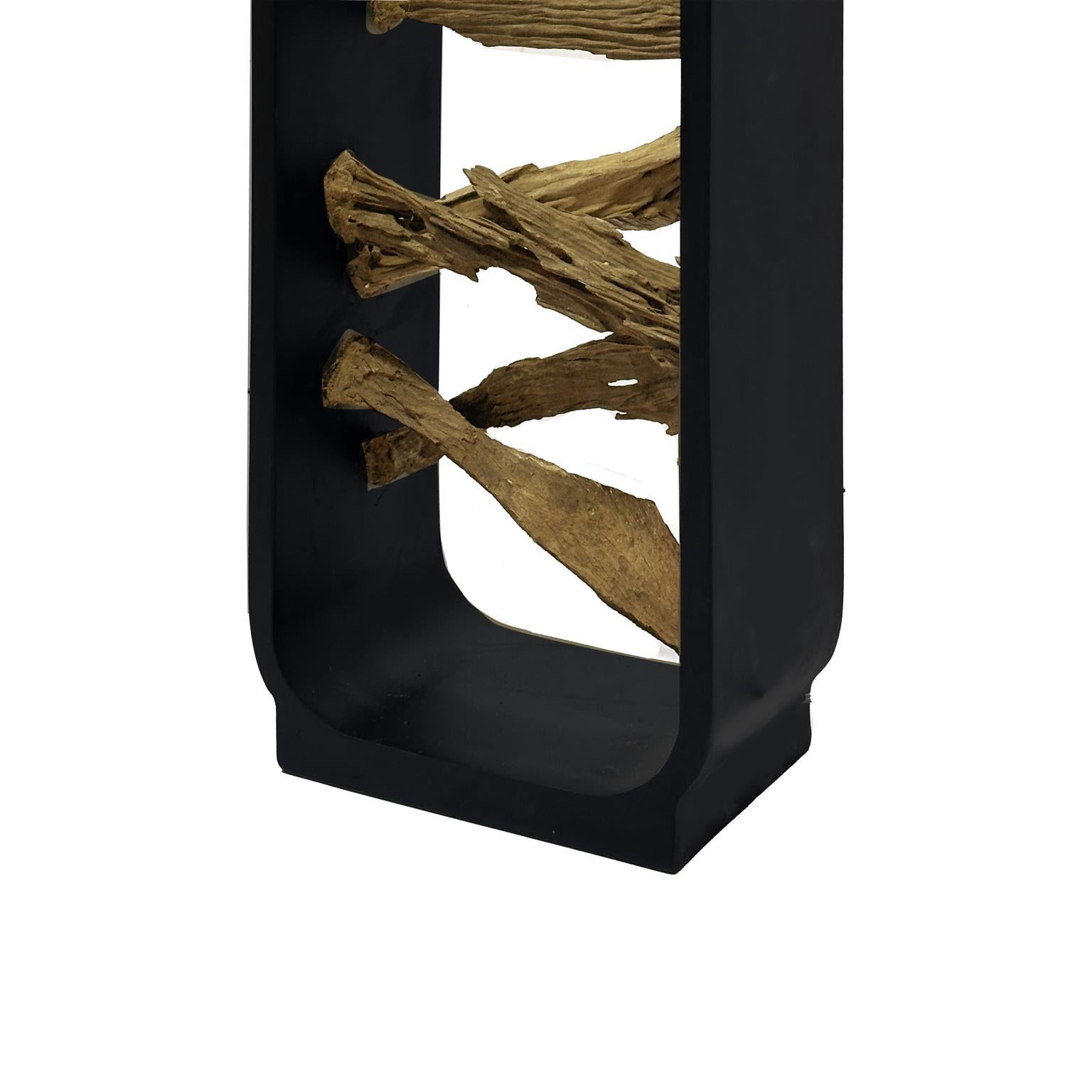 Drift, 63" Floor Lamp (1pk). Driftwood and Black finish