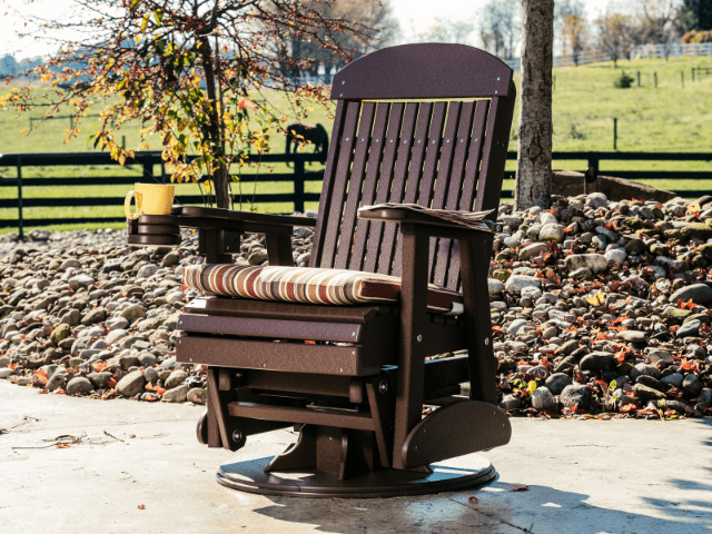 LuxCraft 2' Classic Swivel Poly Glider