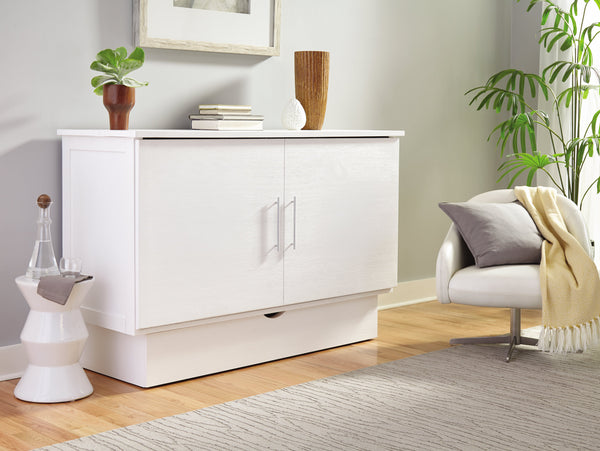 Madrid Cabinet Bed - Only in WHITE- Showroom Liquidation
