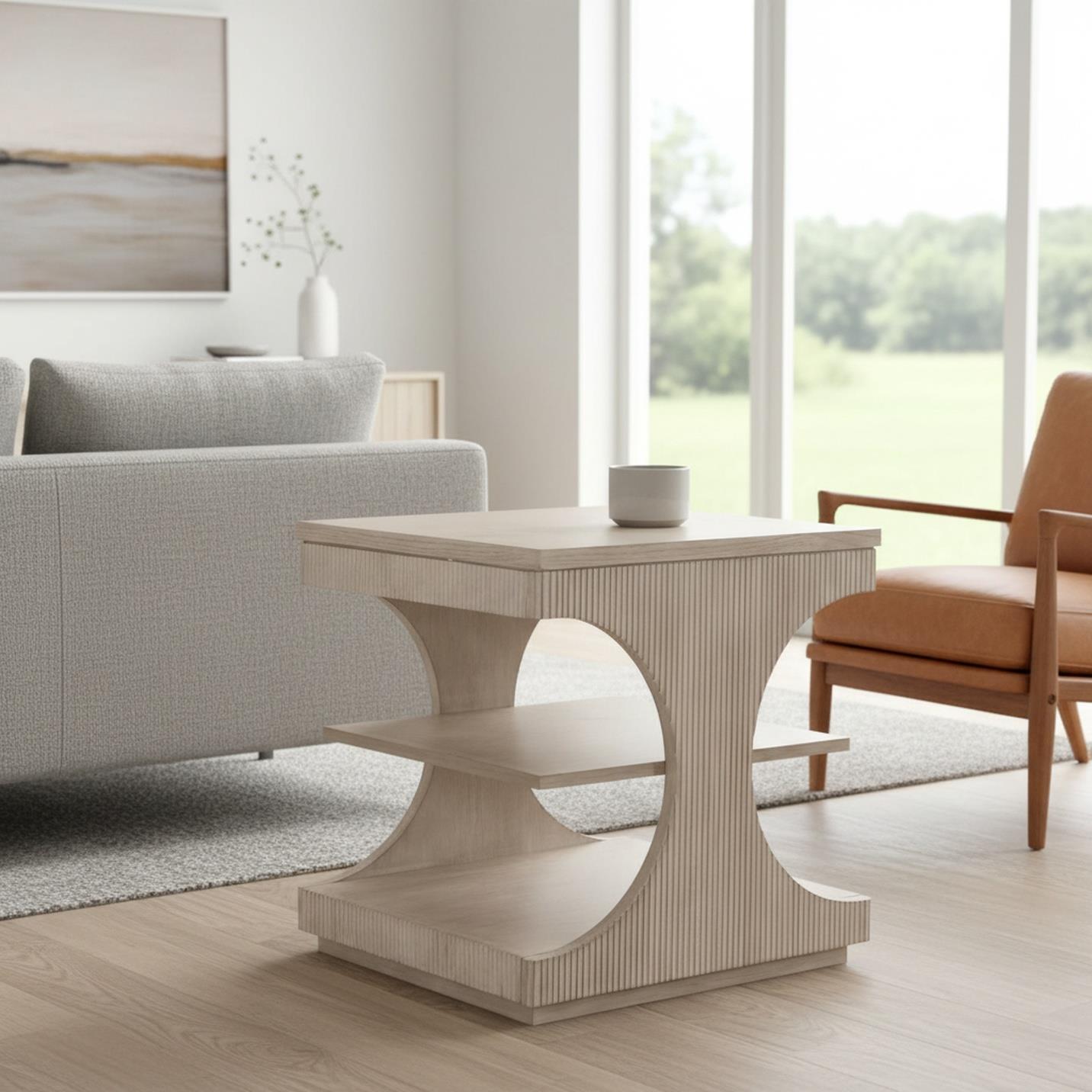 Manhattan Valley End Table Mappa Burl and